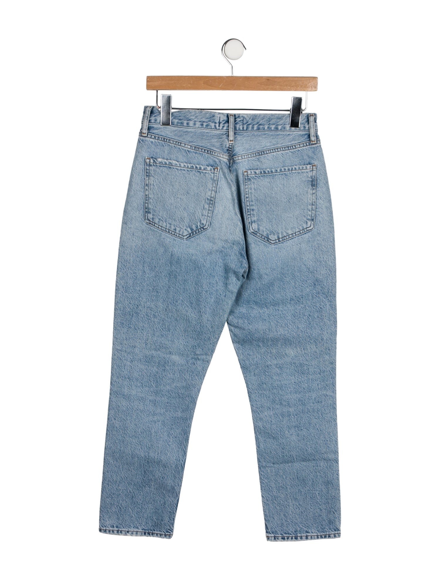 AGOLDE Mid-Rise Straight Leg Jeans