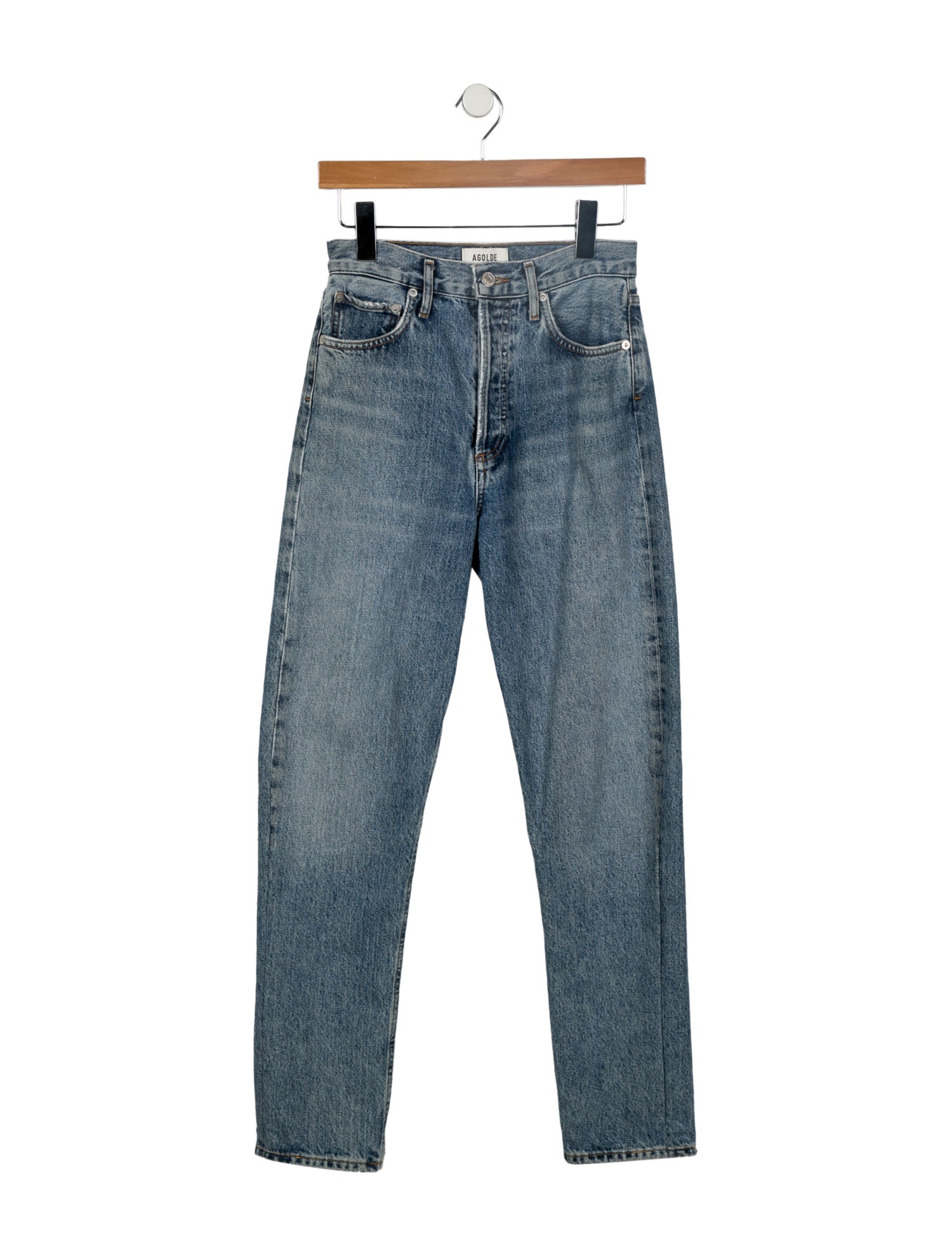 AGOLDE High-Rise Straight Leg Jeans