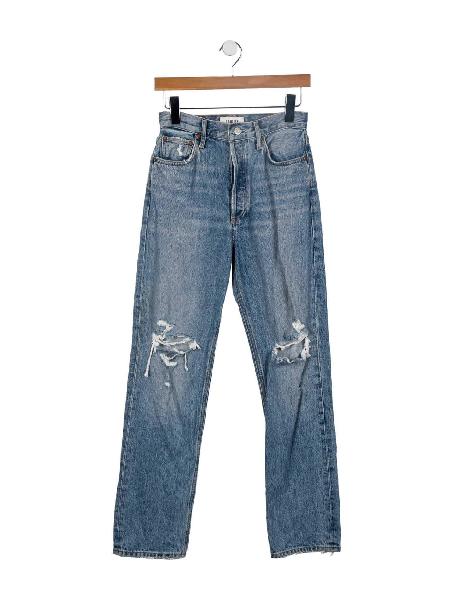 AGOLDE High-Rise Straight Leg Jeans