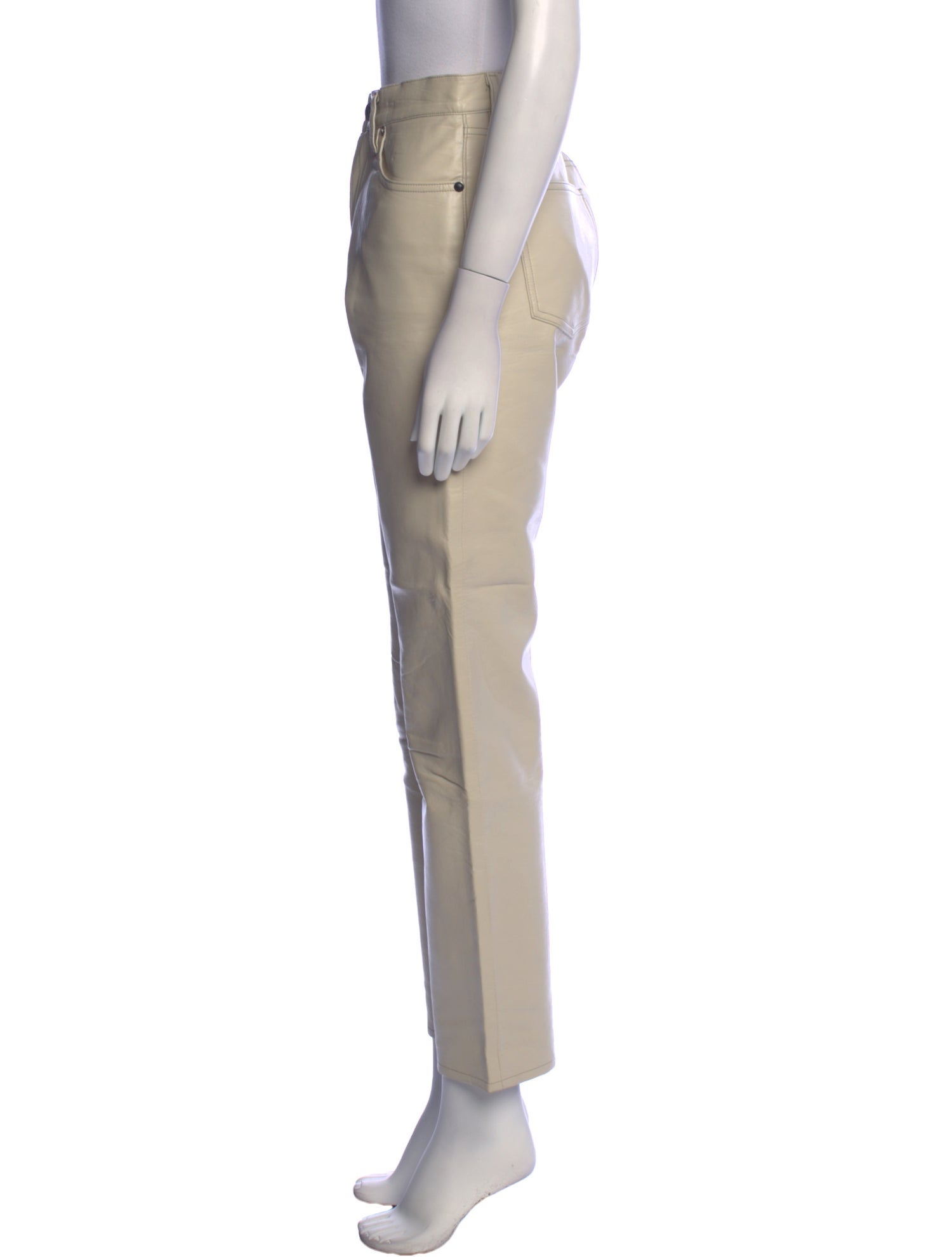 AGOLDE Leather Straight Leg Pants