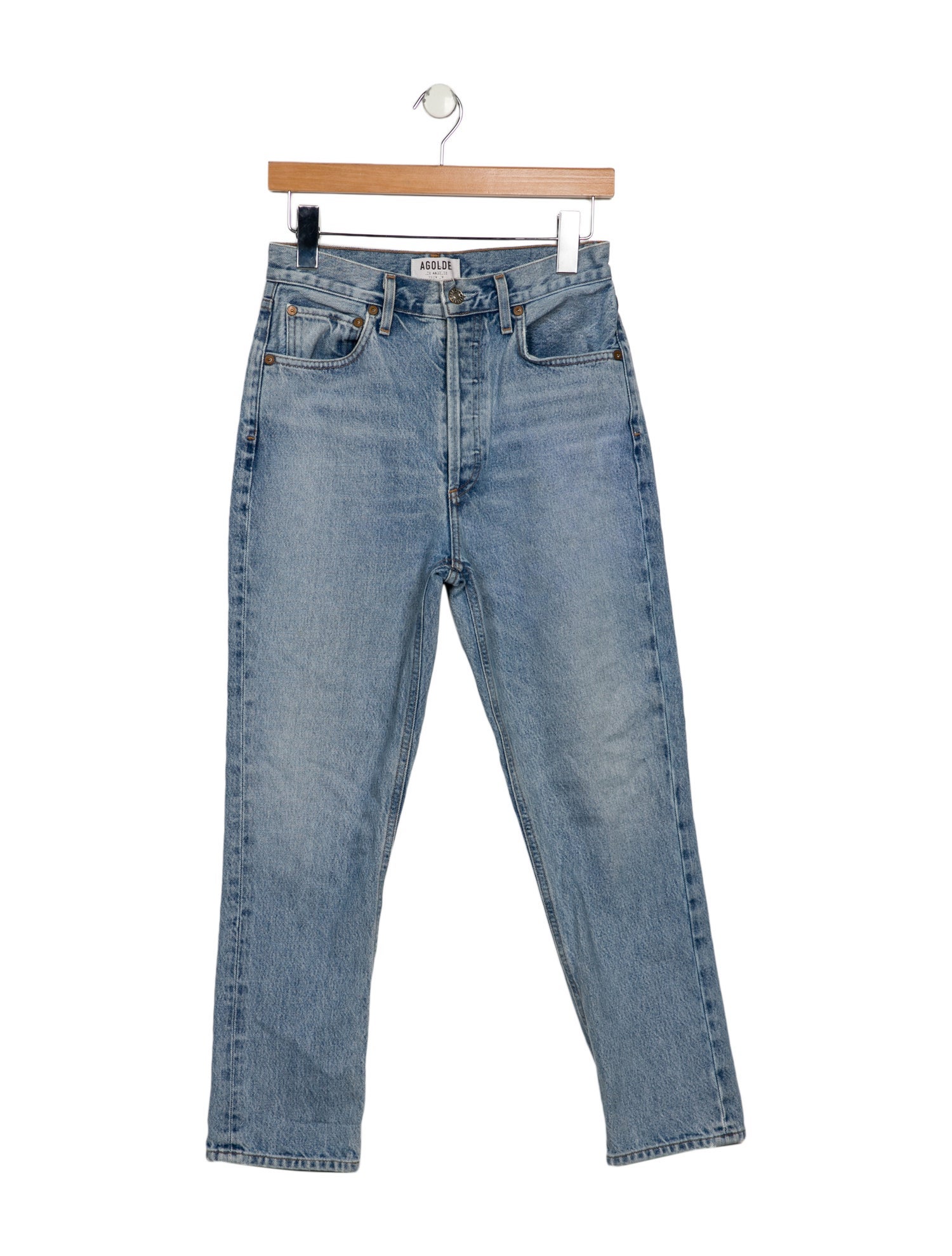 AGOLDE High-Rise Straight Leg Jeans