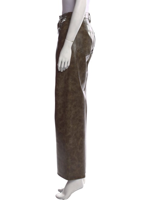 AGOLDE Leather Wide Leg Pants