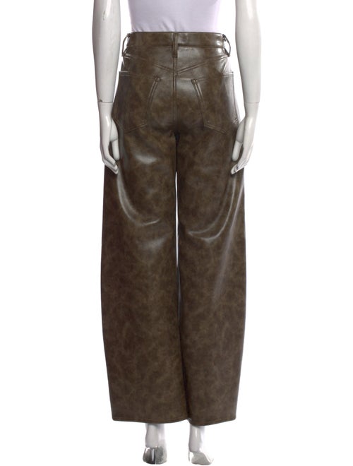 AGOLDE Leather Wide Leg Pants