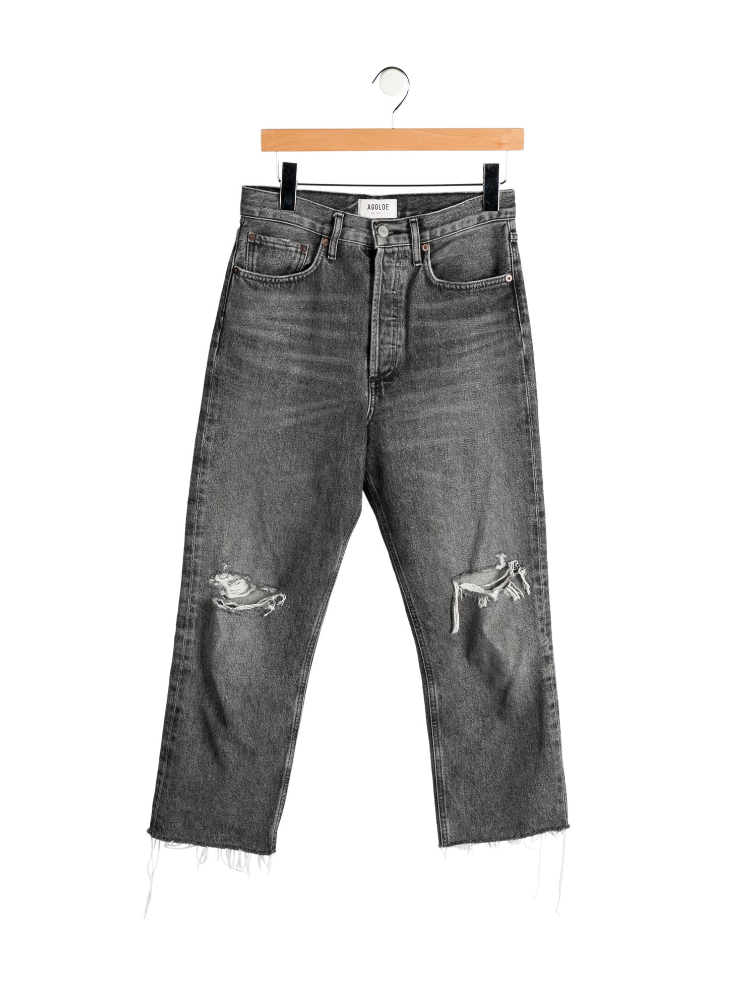 AGOLDE High-Rise Straight Leg Jeans