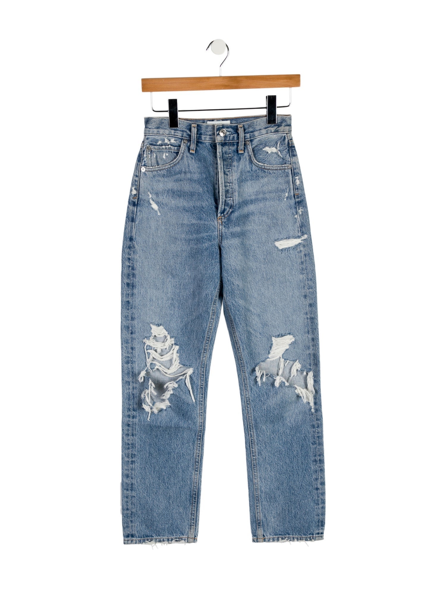 AGOLDE High-Rise Straight Leg Jeans