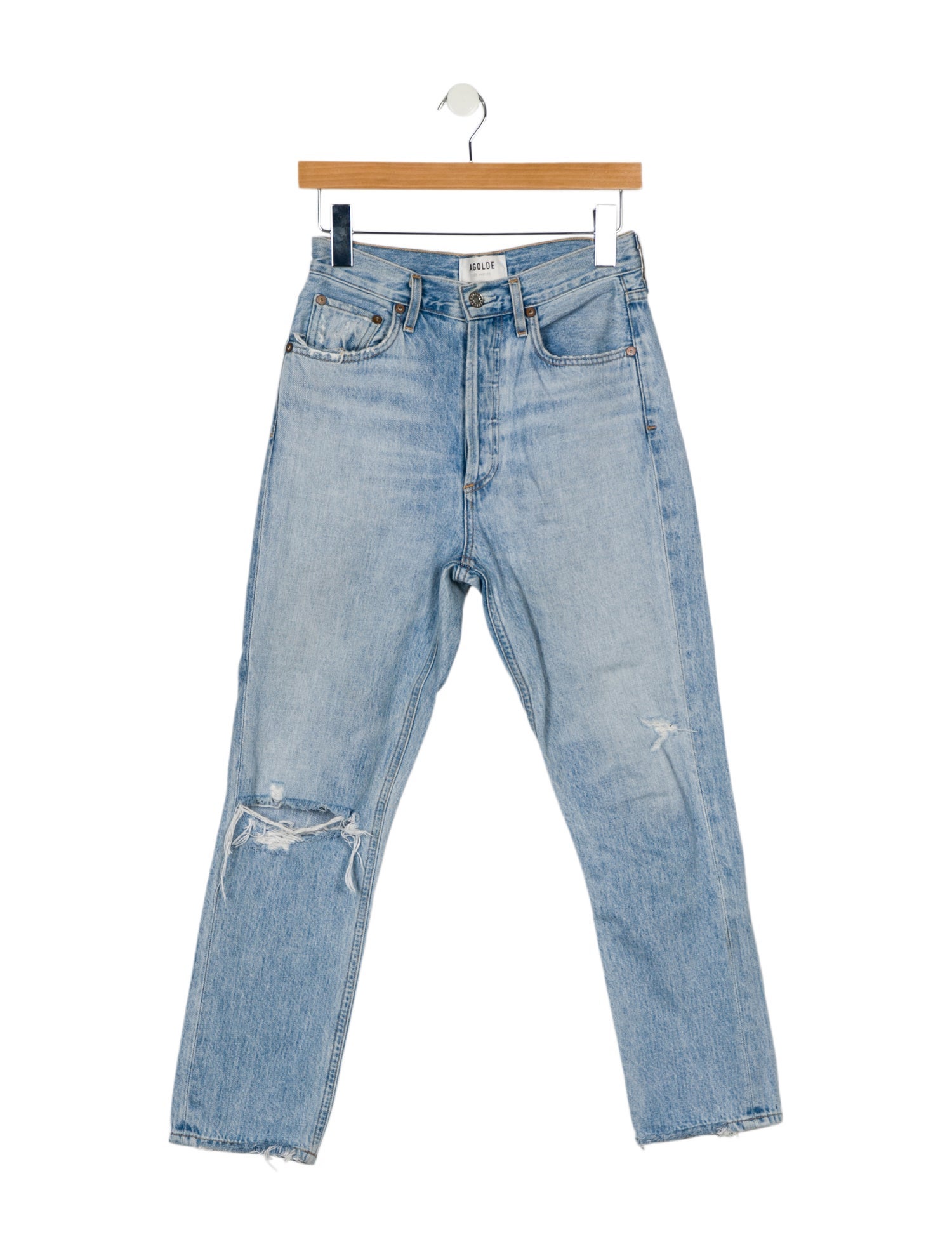 AGOLDE High-Rise Straight Leg Jeans