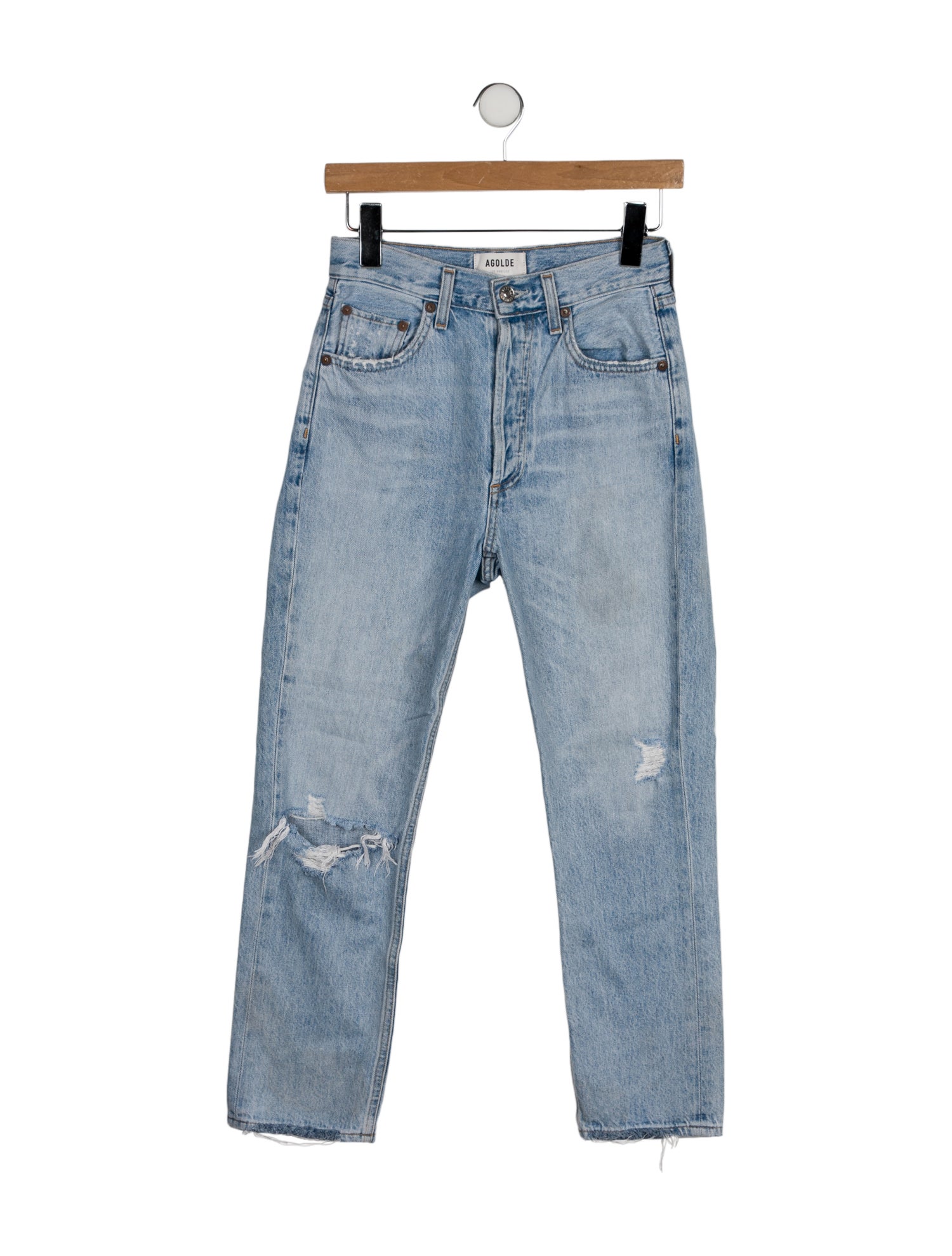 AGOLDE High-Rise Straight Leg Jeans