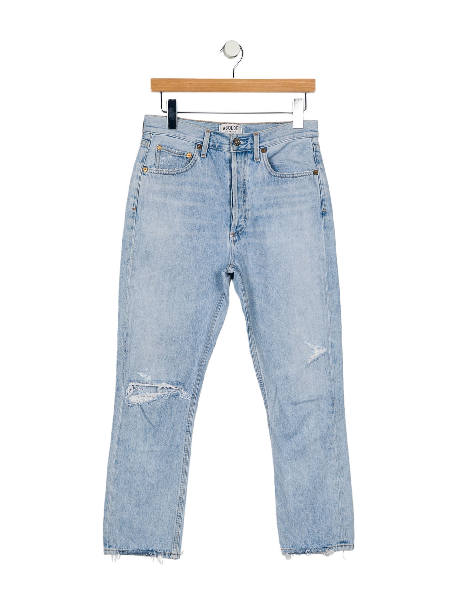 AGOLDE High-Rise Straight Leg Jeans