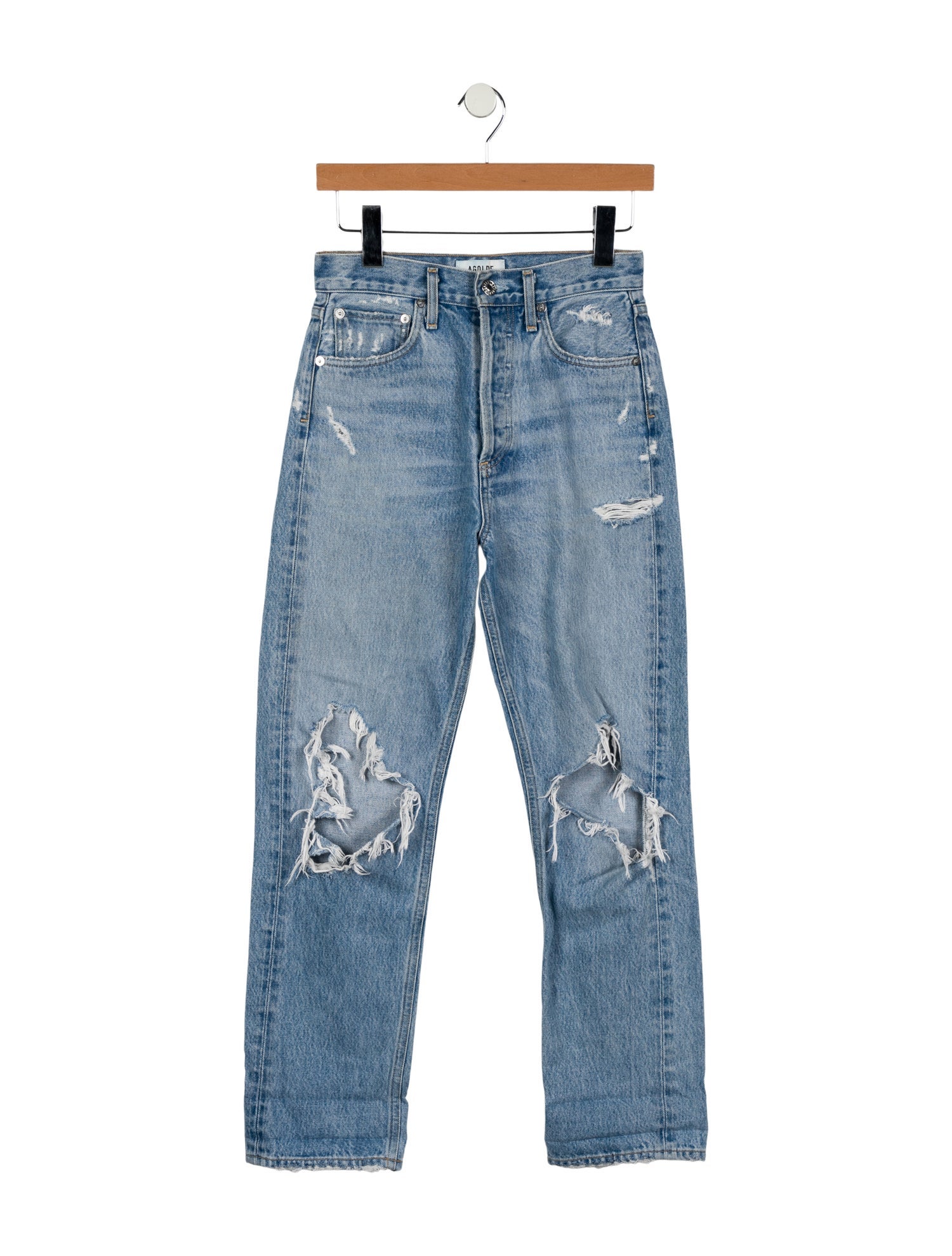 AGOLDE High-Rise Straight Leg Jeans