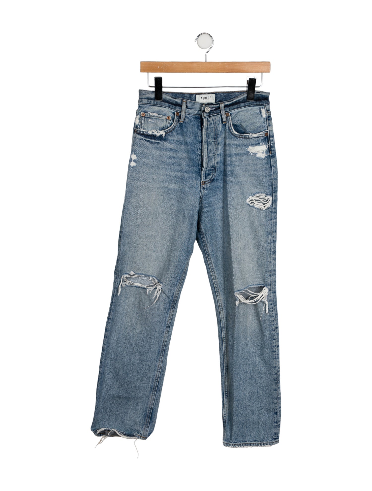AGOLDE High-Rise Straight Leg Jeans