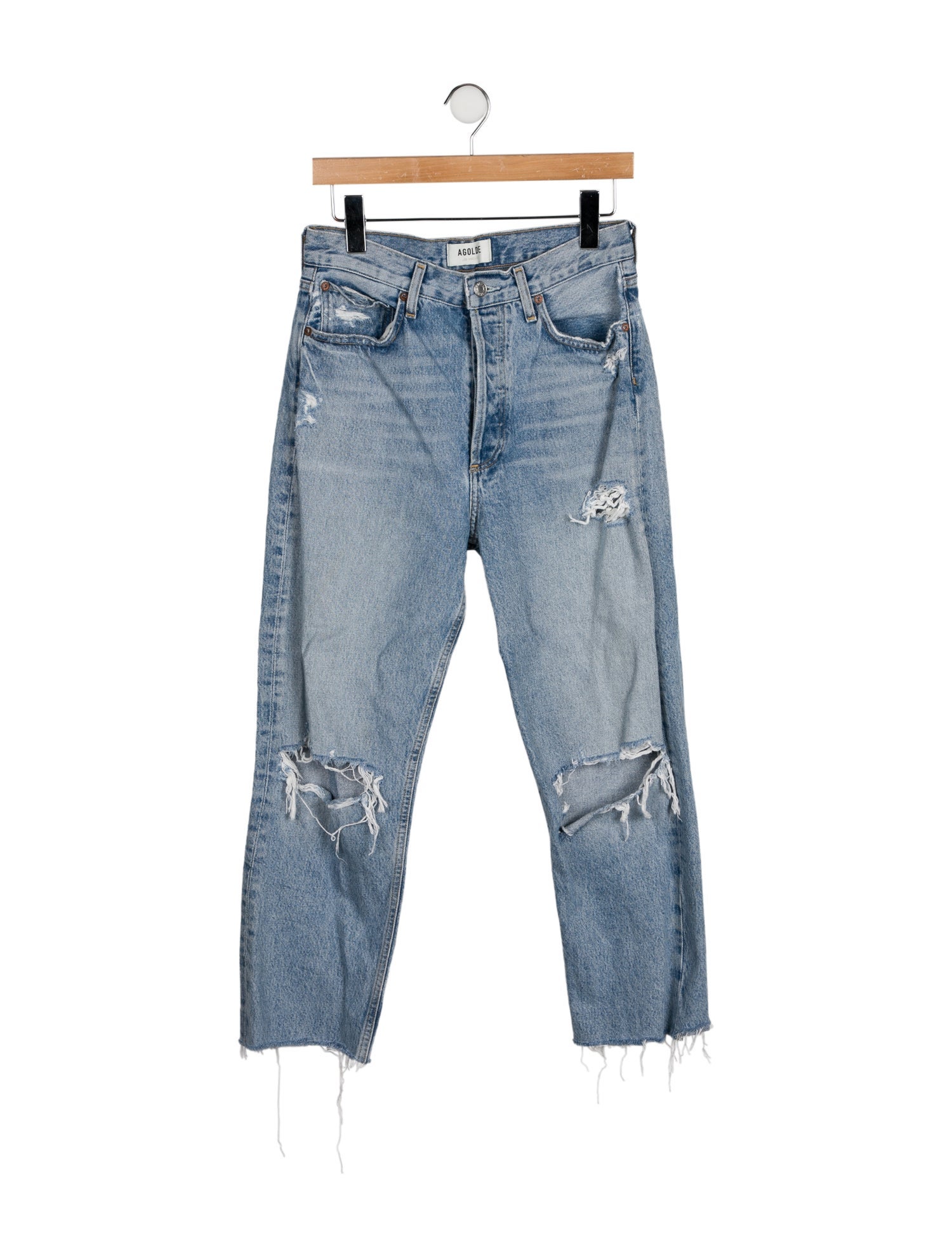 AGOLDE High-Rise Straight Leg Jeans