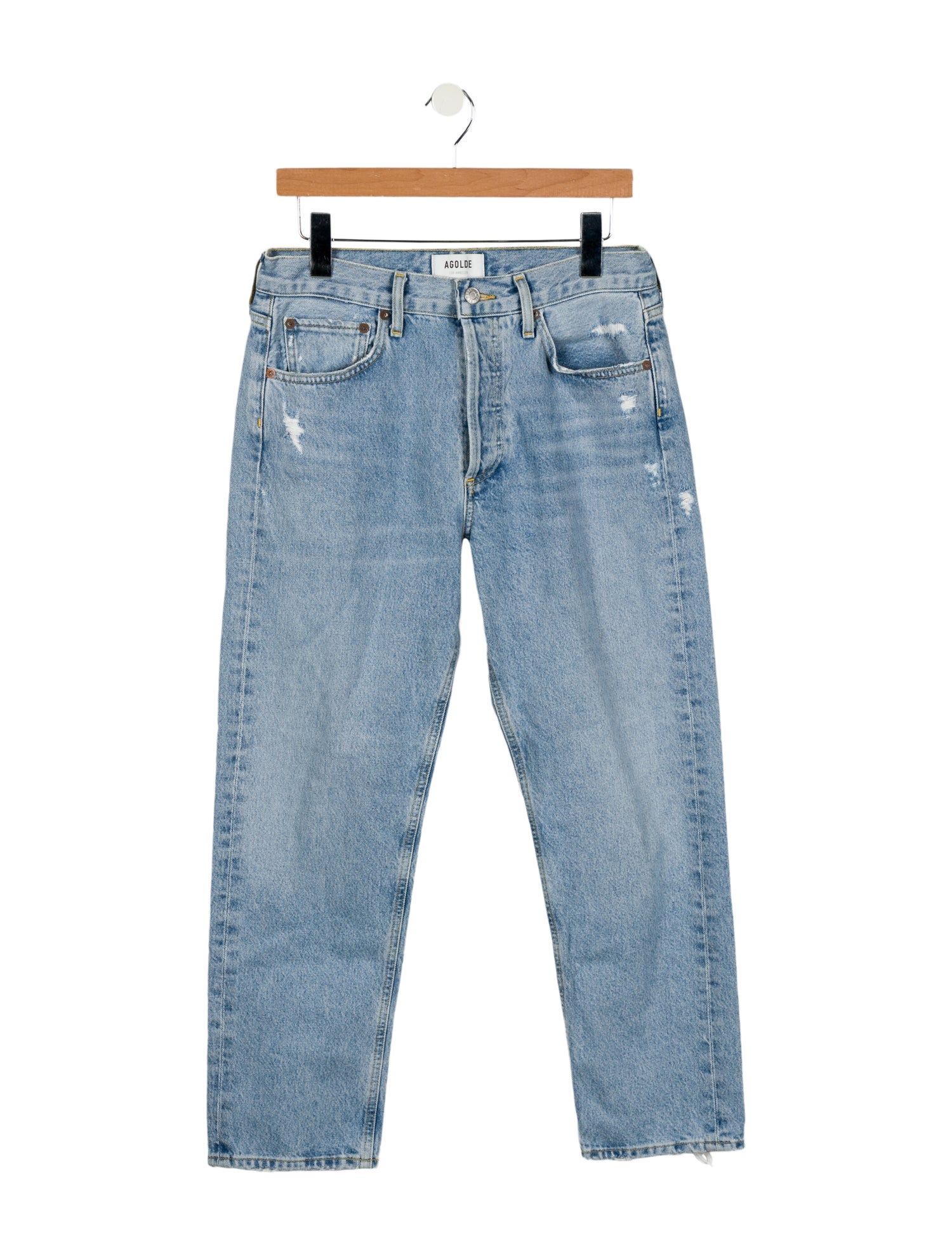 AGOLDE High-Rise Straight Leg Jeans