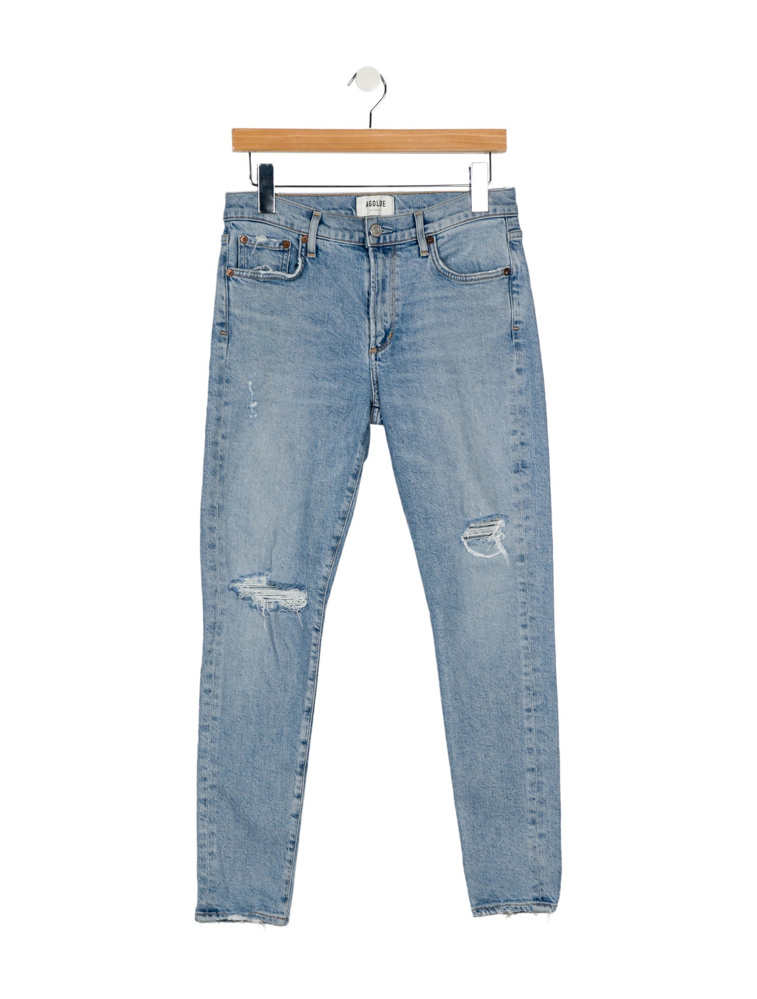 AGOLDE Mid-Rise Skinny Leg Jeans