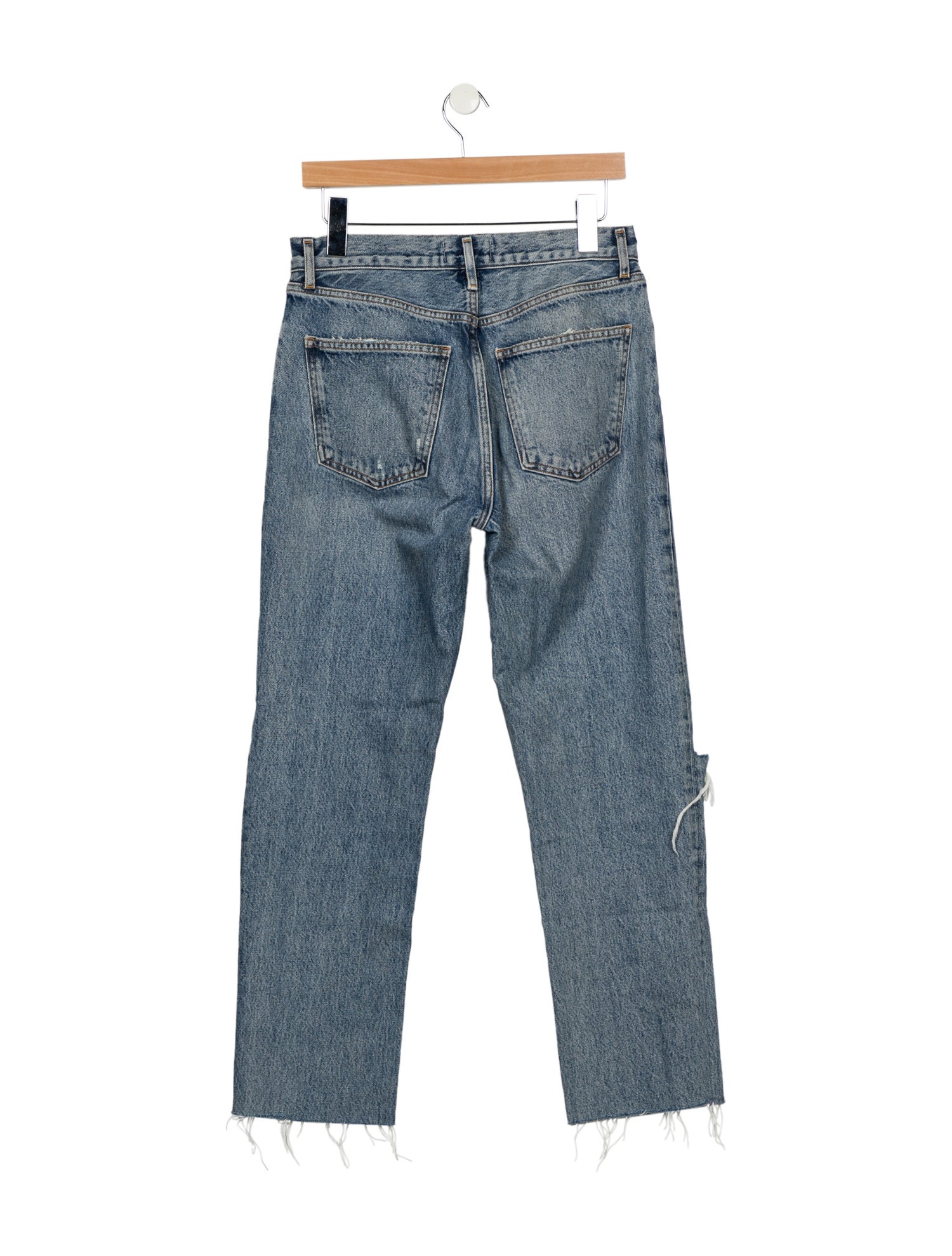 AGOLDE Mid-Rise Straight Leg Jeans