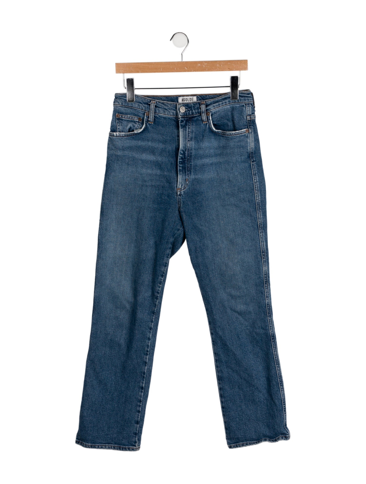 AGOLDE High-Rise Straight Leg Jeans