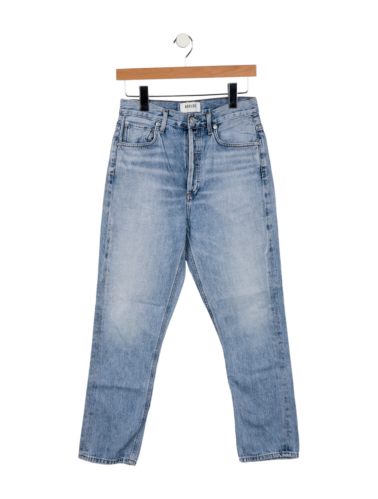 AGOLDE High-Rise Straight Leg Jeans