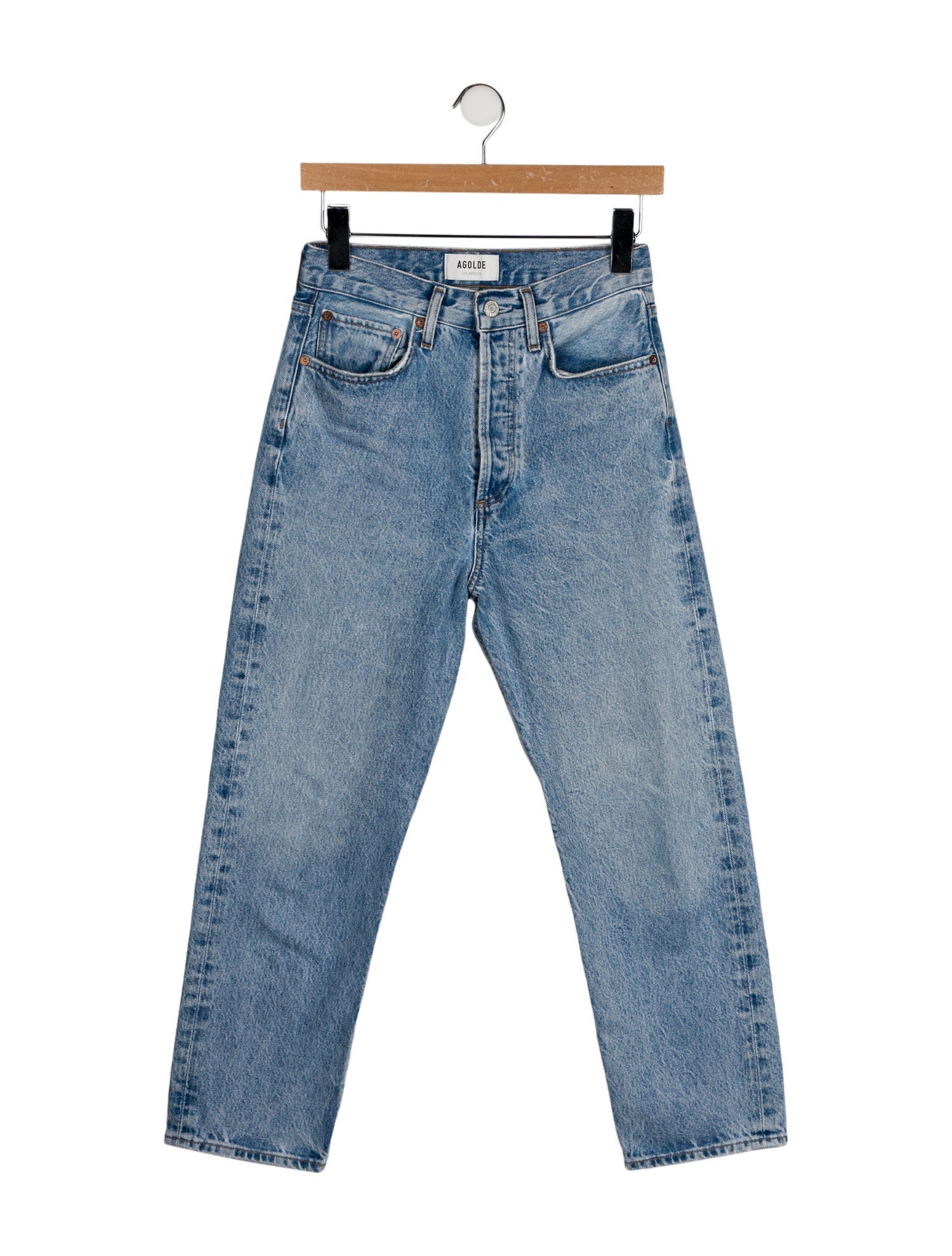 AGOLDE High-Rise Straight Leg Jeans