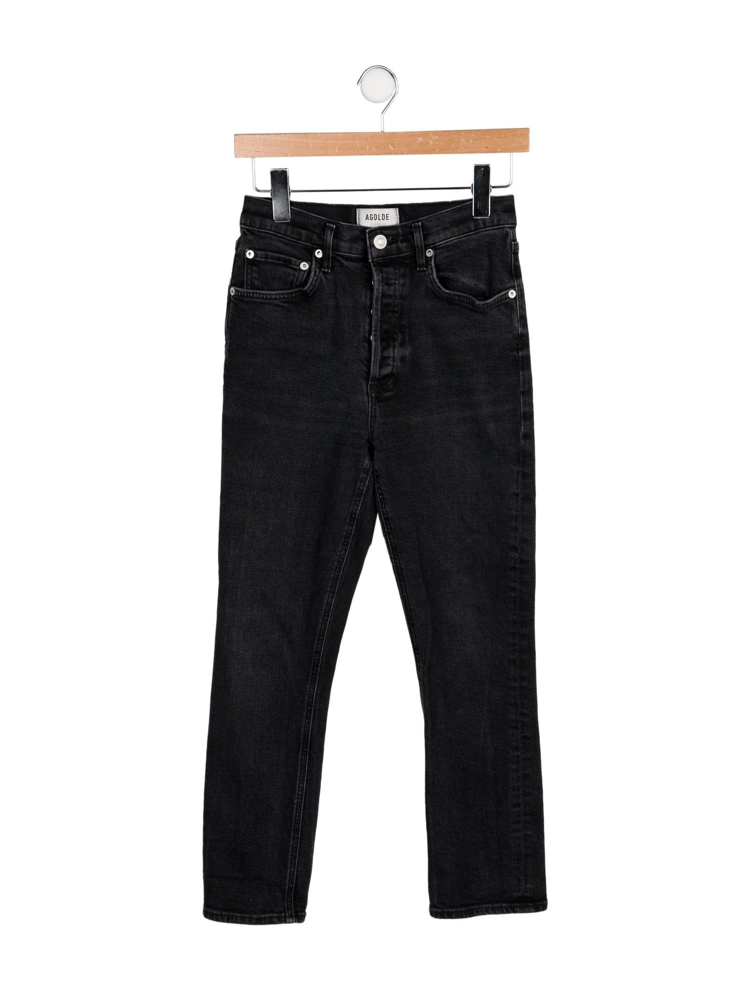 AGOLDE Mid-Rise Straight Leg Jeans