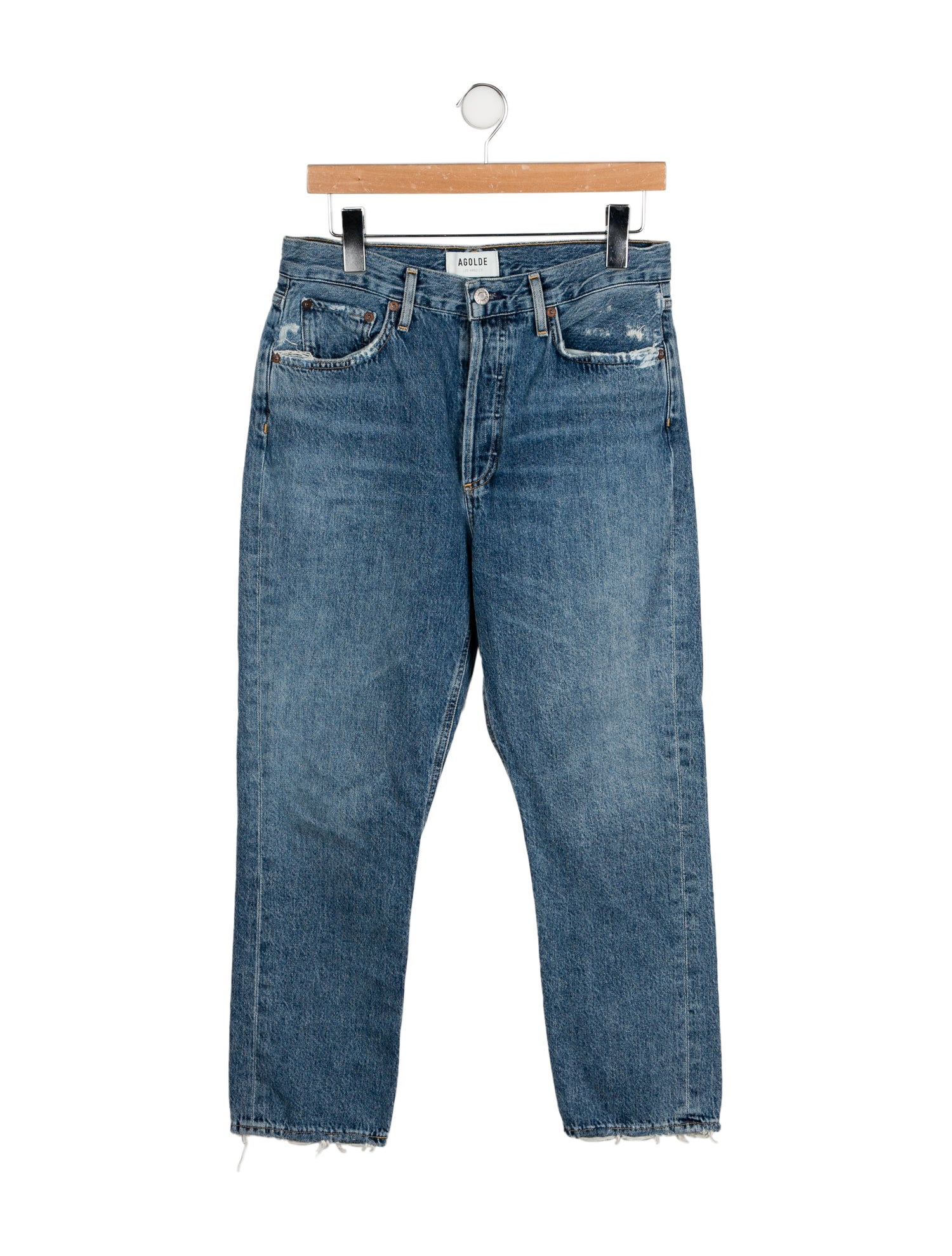 AGOLDE High-Rise Straight Leg Jeans