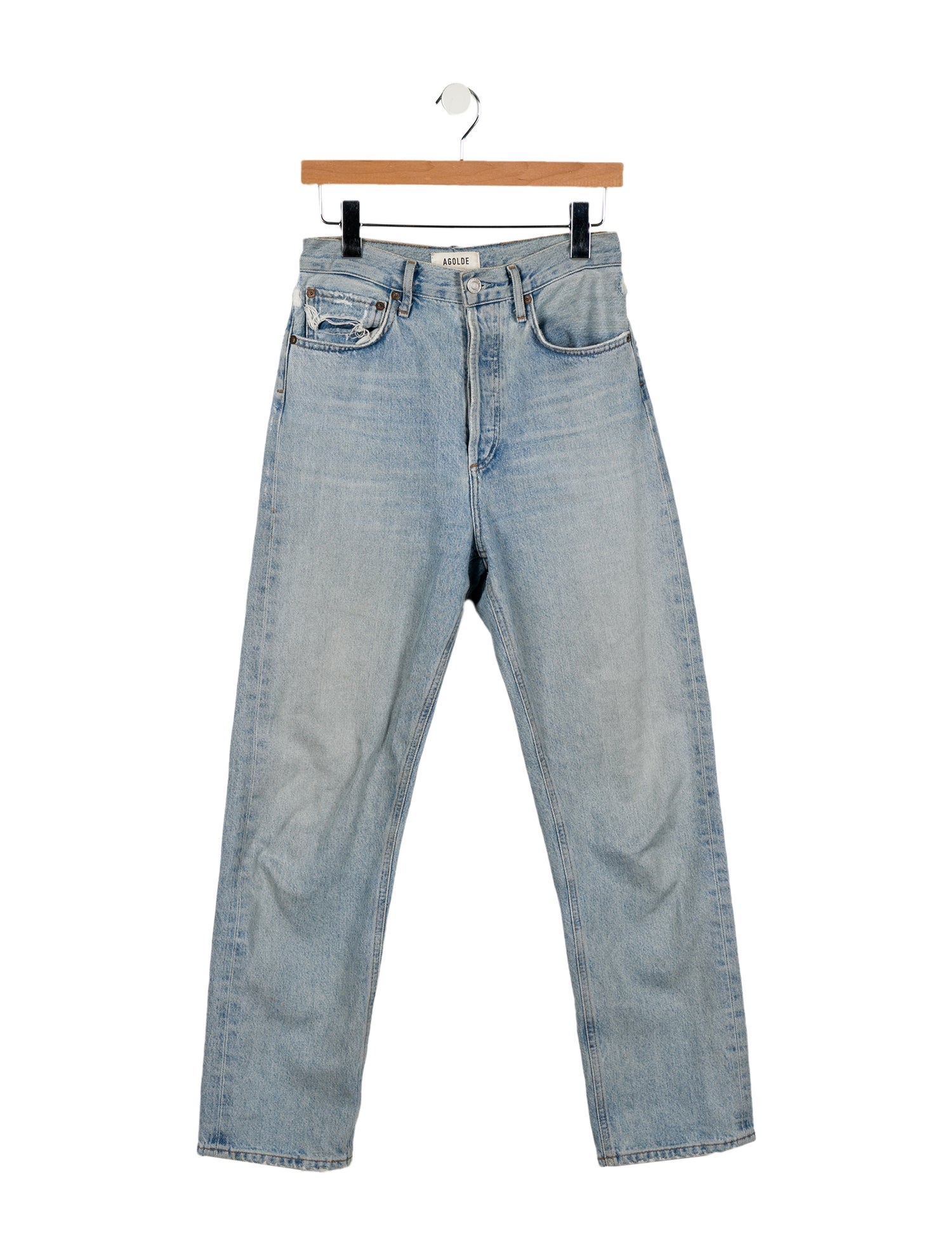 AGOLDE High-Rise Straight Leg Jeans