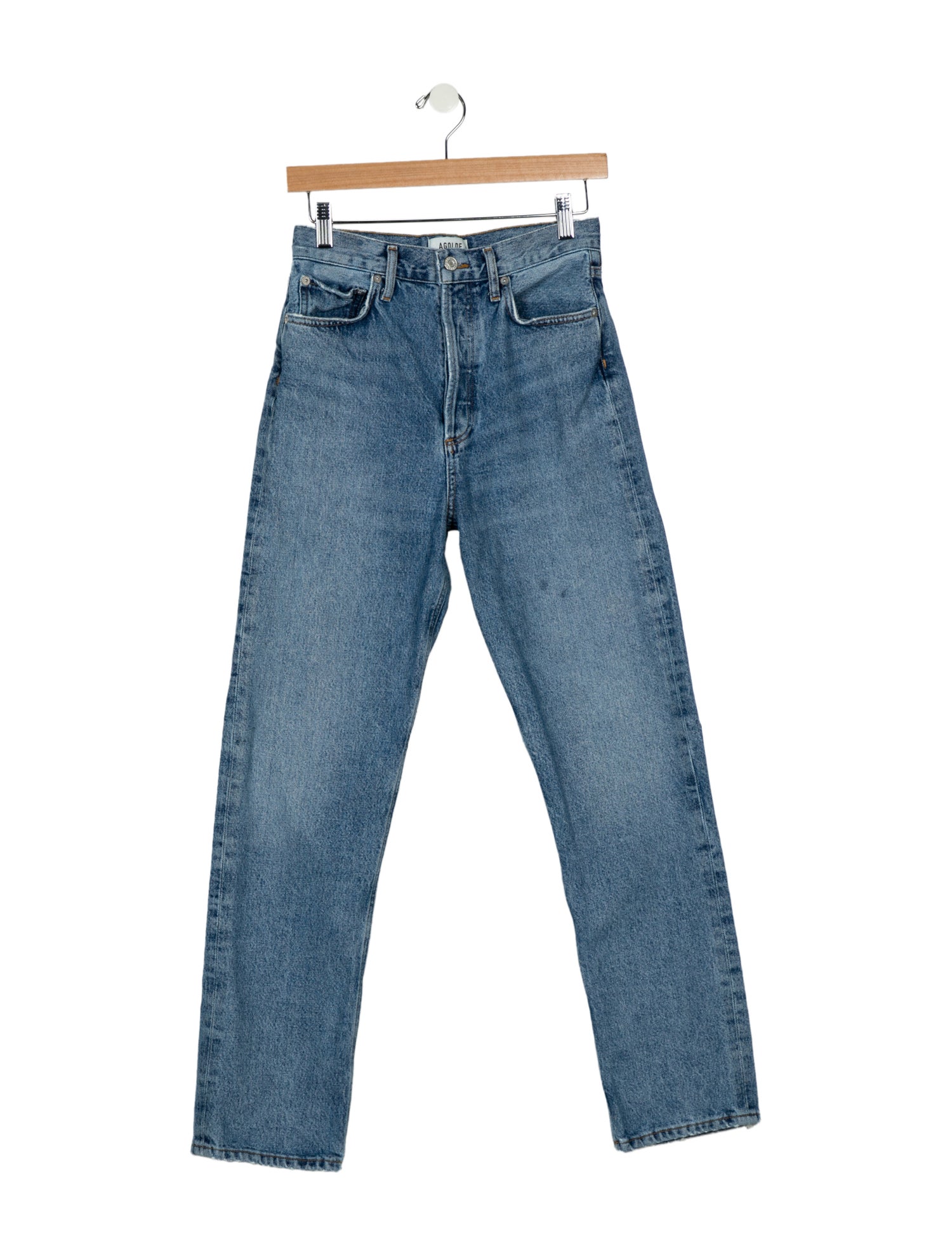 AGOLDE High-Rise Straight Leg Jeans