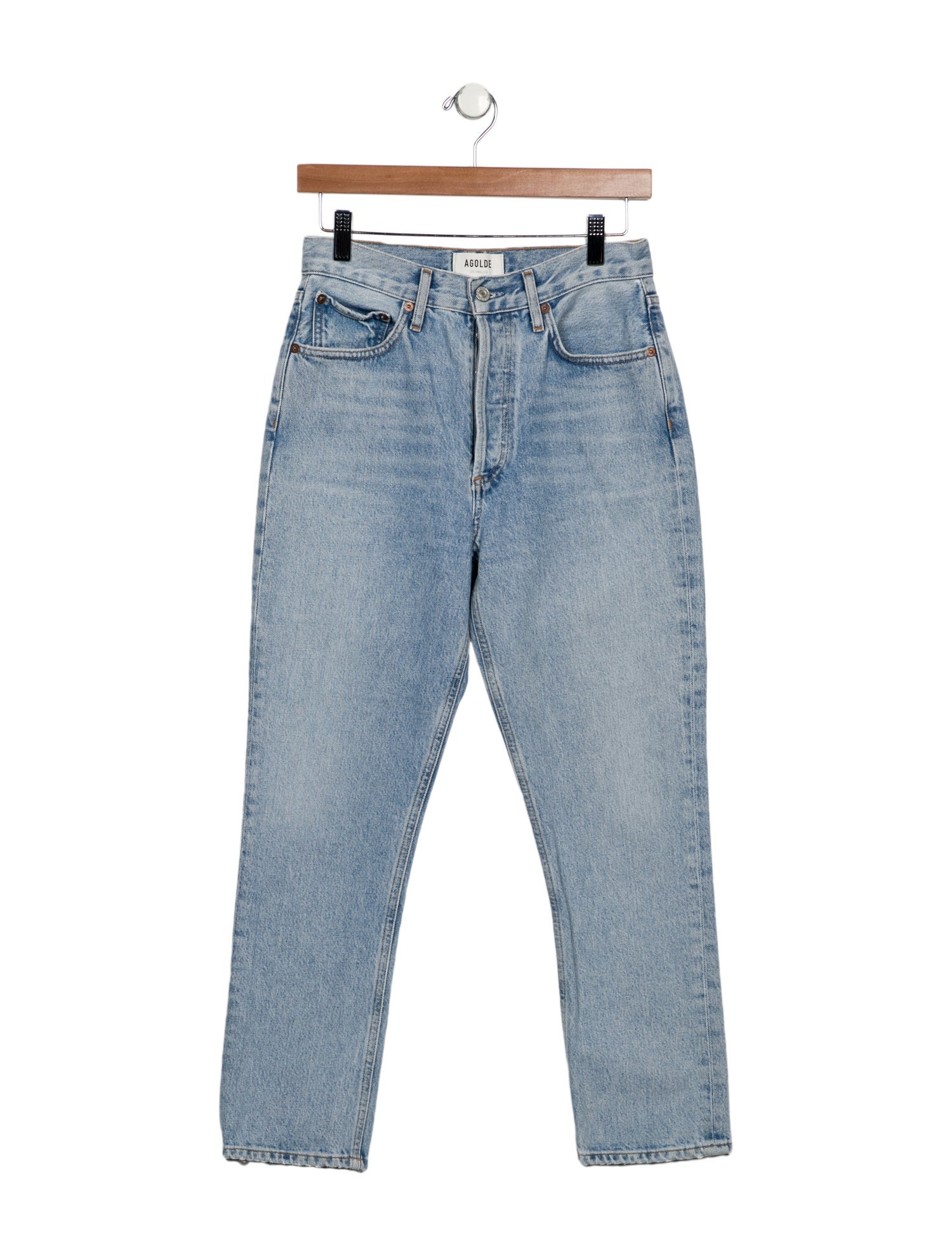 AGOLDE High-Rise Straight Leg Jeans