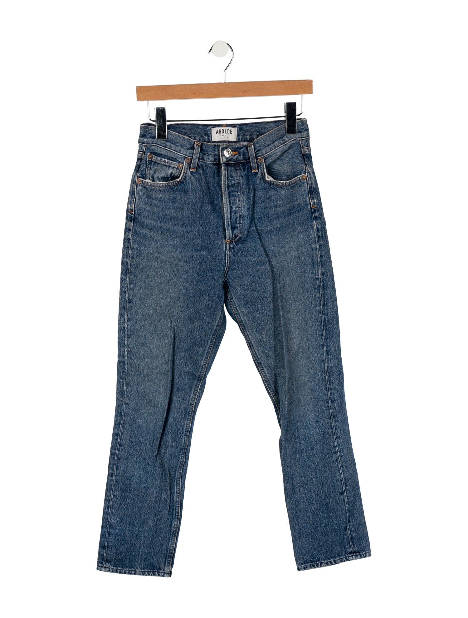 AGOLDE High-Rise Straight Leg Jeans