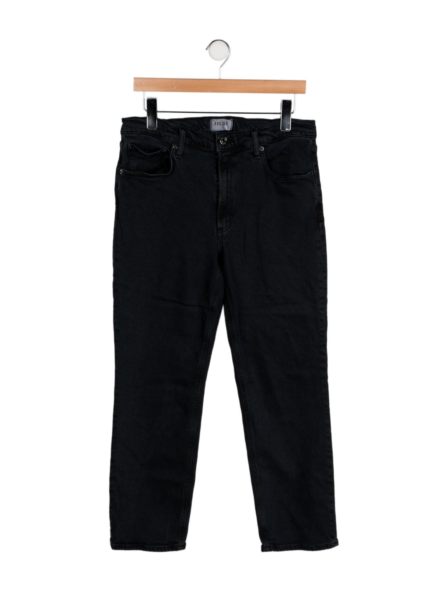 AGOLDE Mid-Rise Straight Leg Jeans