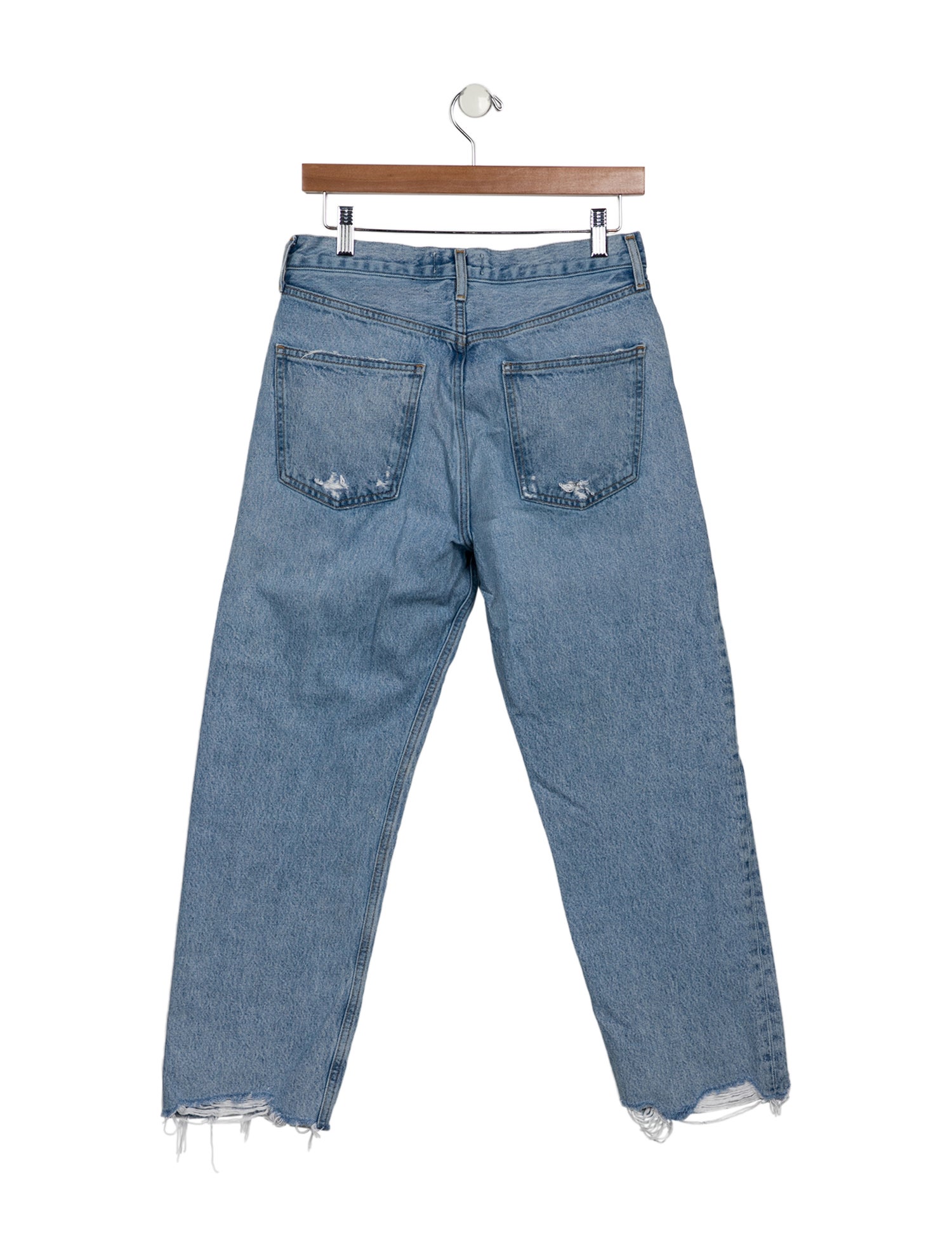 AGOLDE Mid-Rise Straight Leg Jeans