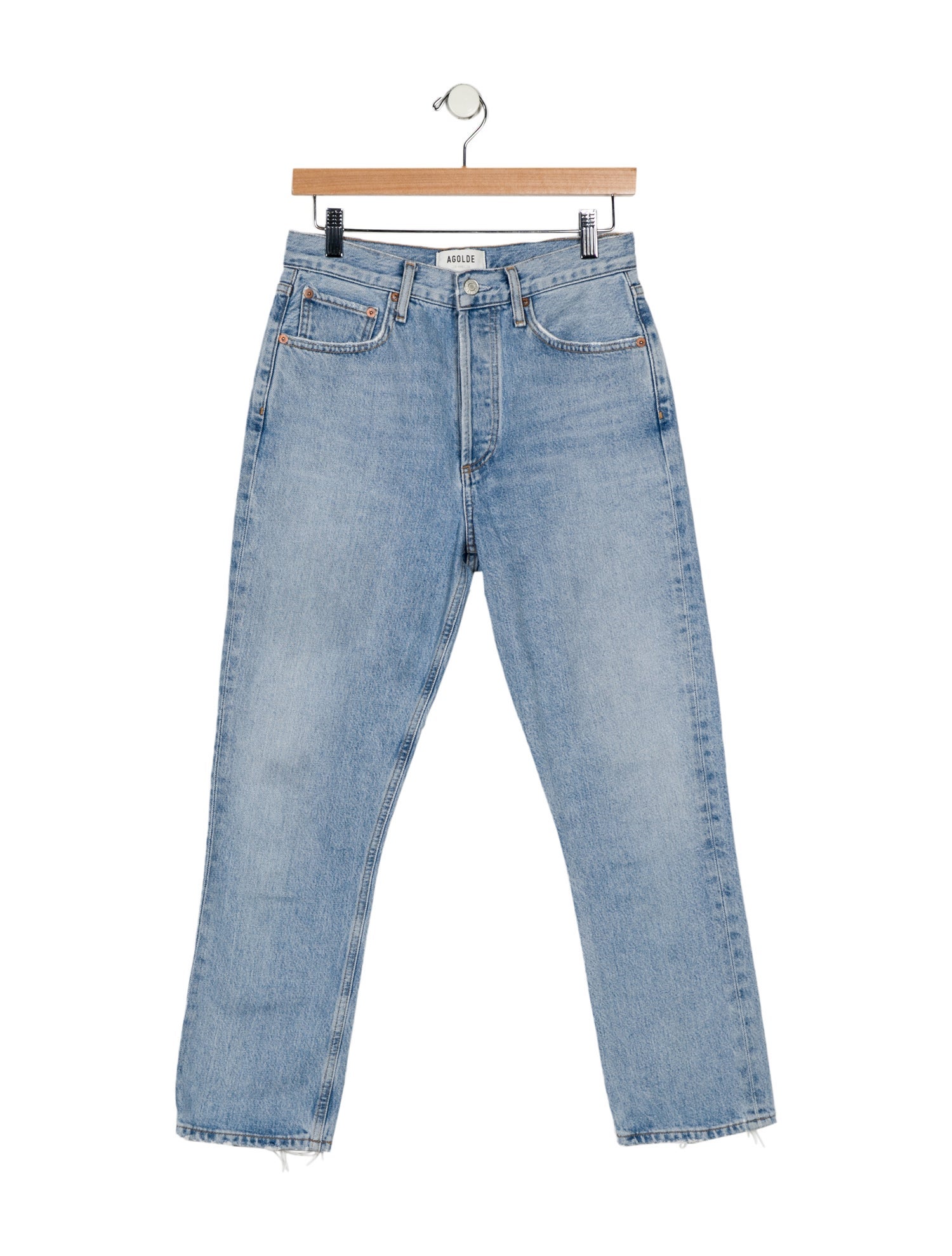 AGOLDE High-Rise Straight Leg Jeans