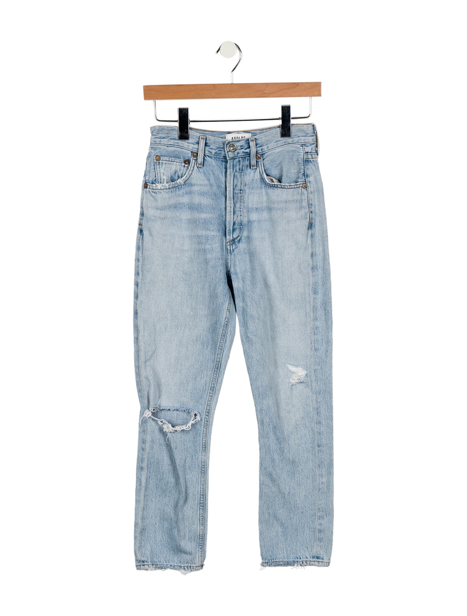 AGOLDE High-Rise Straight Leg Jeans