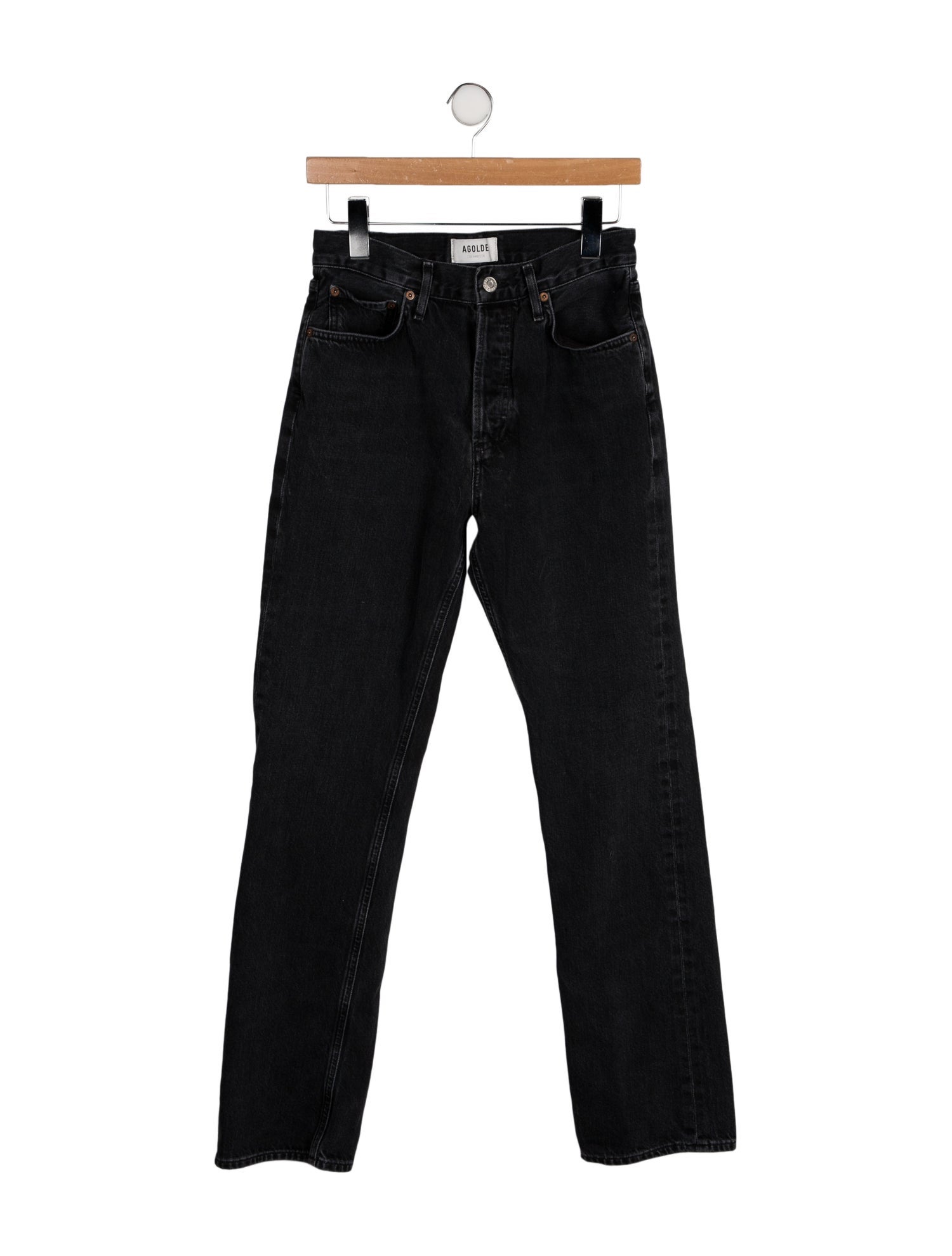 AGOLDE Mid-Rise Straight Leg Jeans