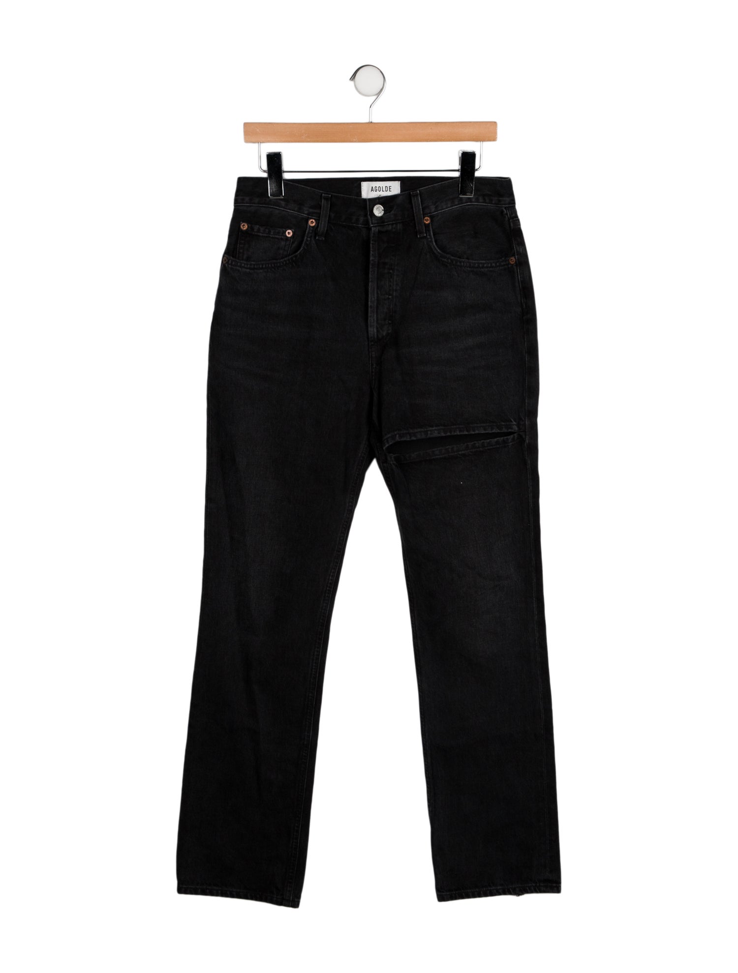 AGOLDE High-Rise Straight Leg Jeans