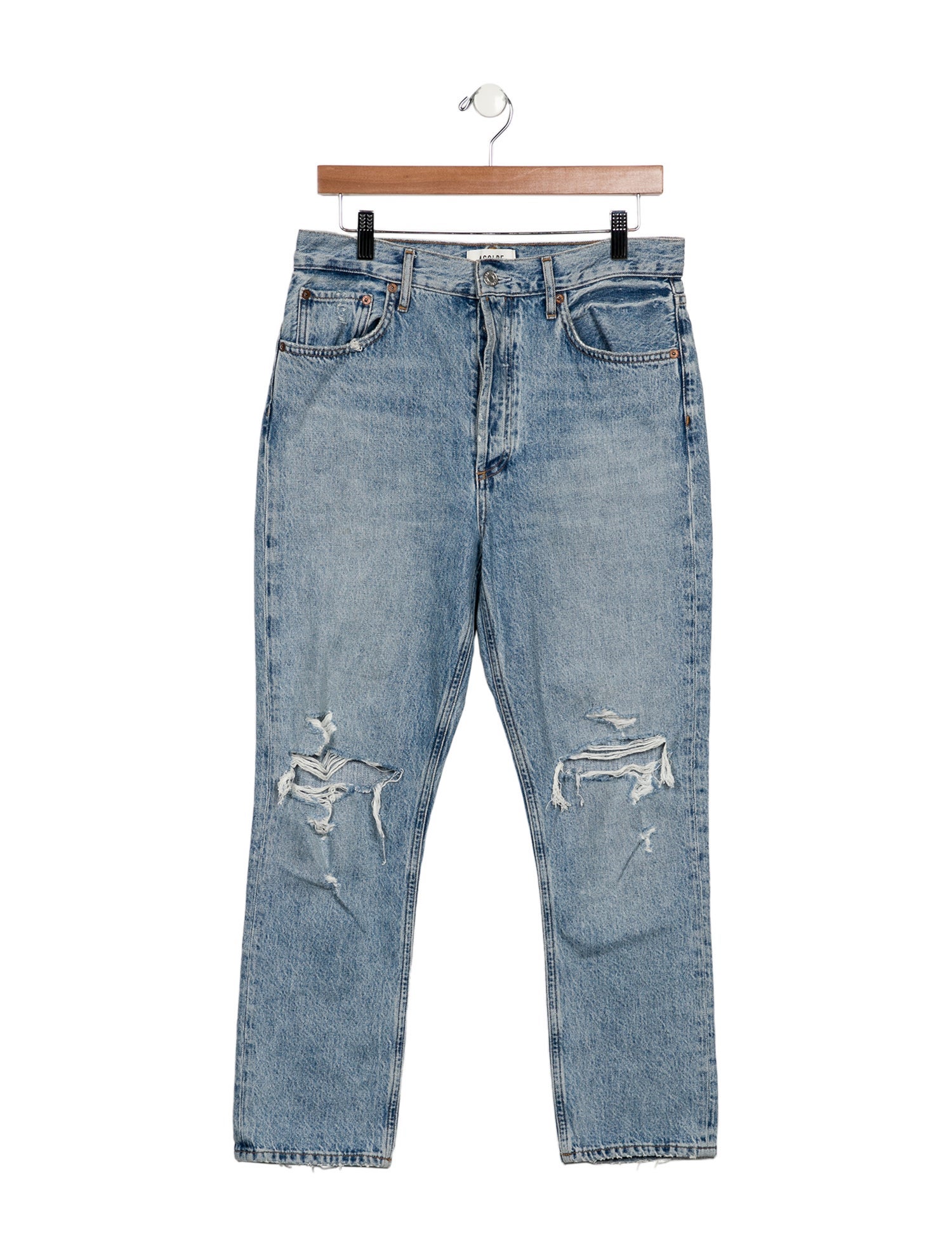 AGOLDE High-Rise Straight Leg Jeans
