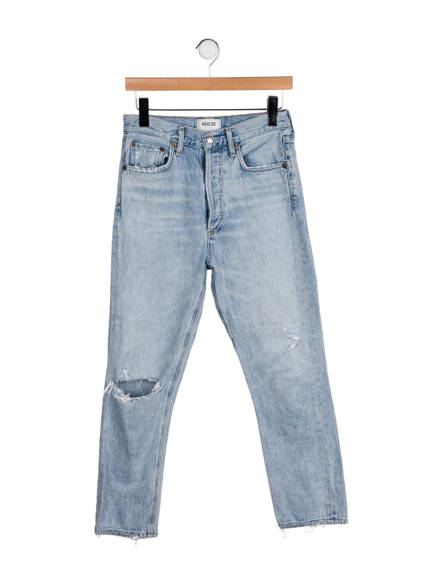 AGOLDE High-Rise Straight Leg Jeans