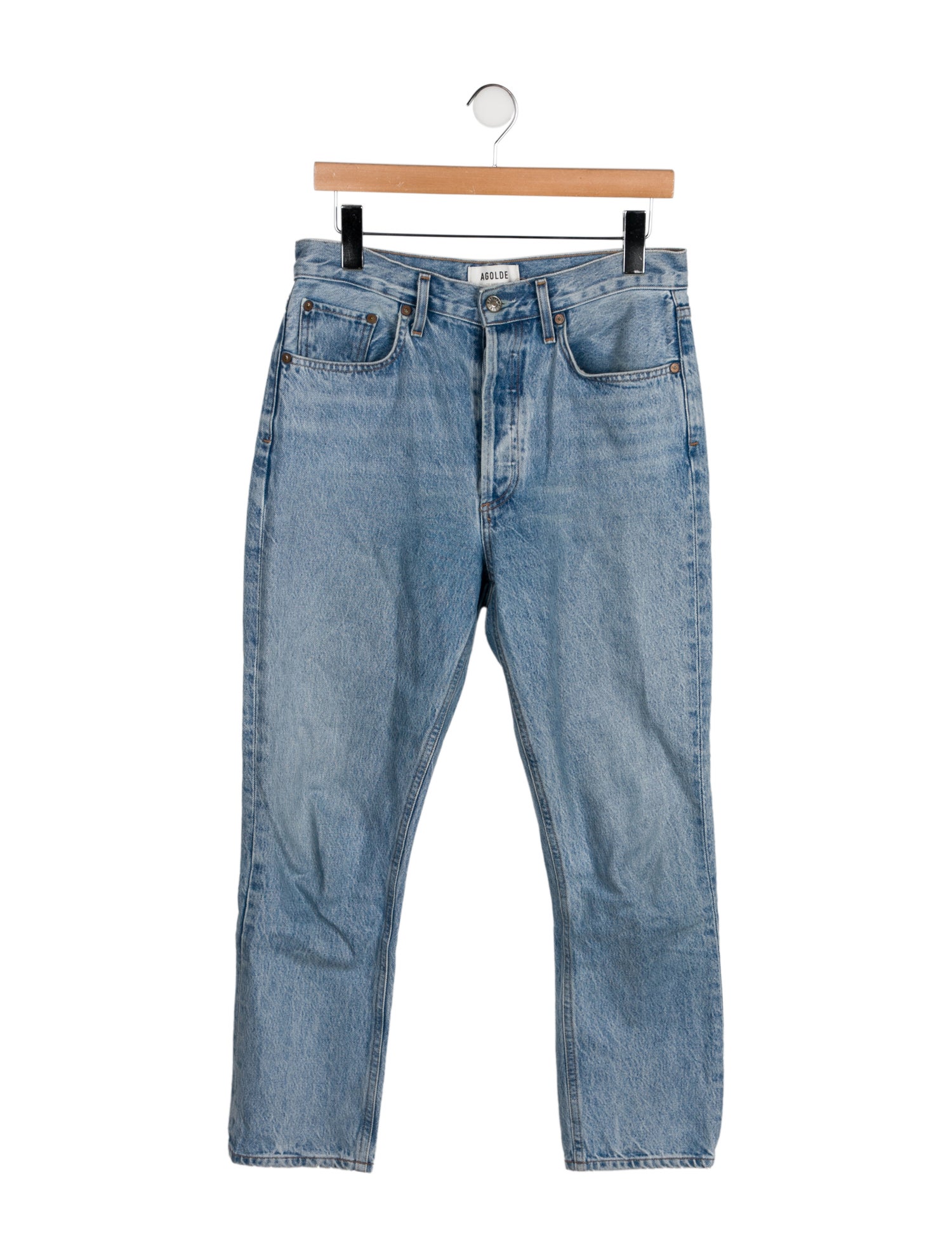 AGOLDE High-Rise Straight Leg Jeans