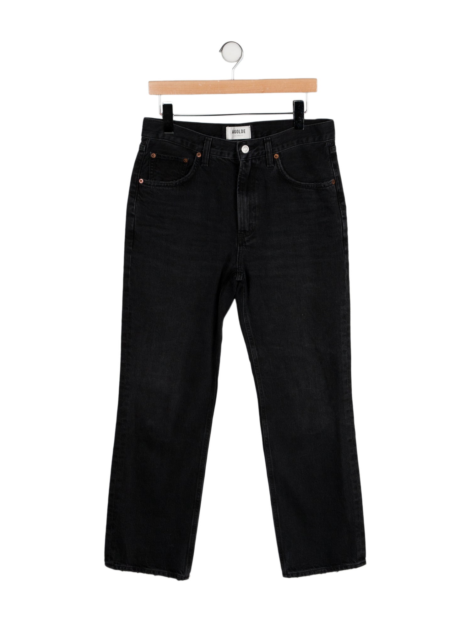 AGOLDE Mid-Rise Straight Leg Jeans