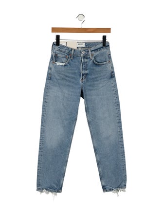 AGOLDE Mid-Rise Straight Leg Jeans