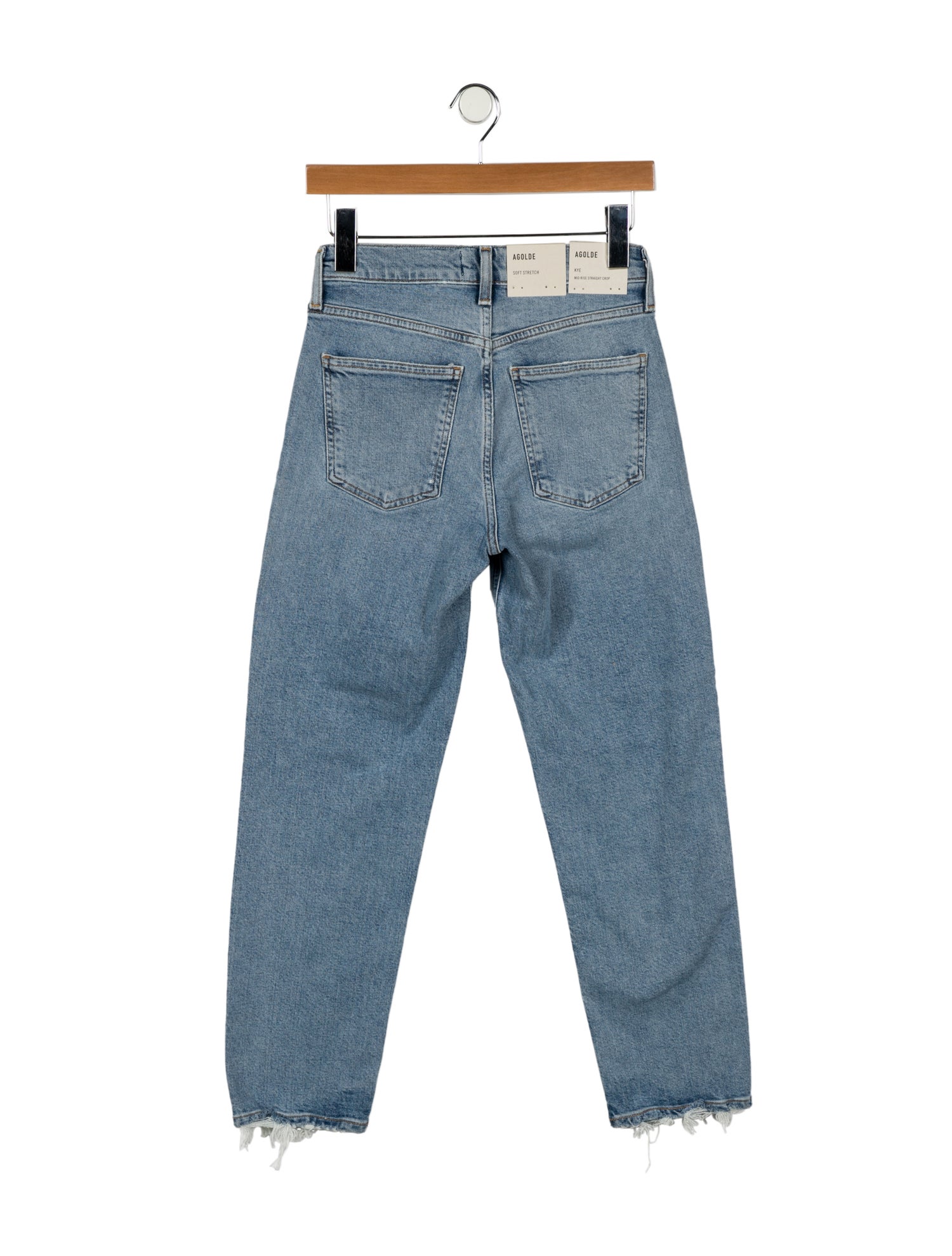 AGOLDE Mid-Rise Straight Leg Jeans