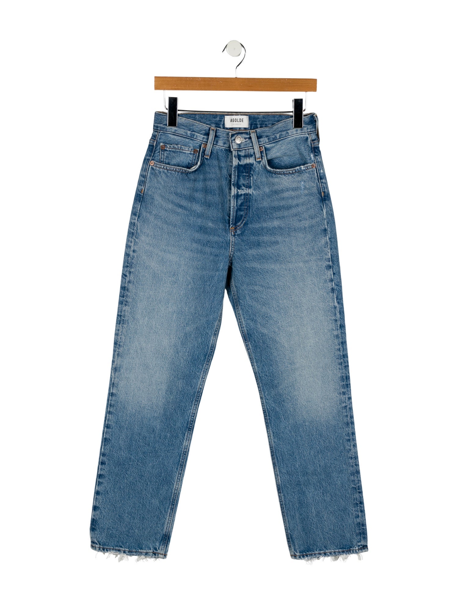AGOLDE High-Rise Straight Leg Jeans