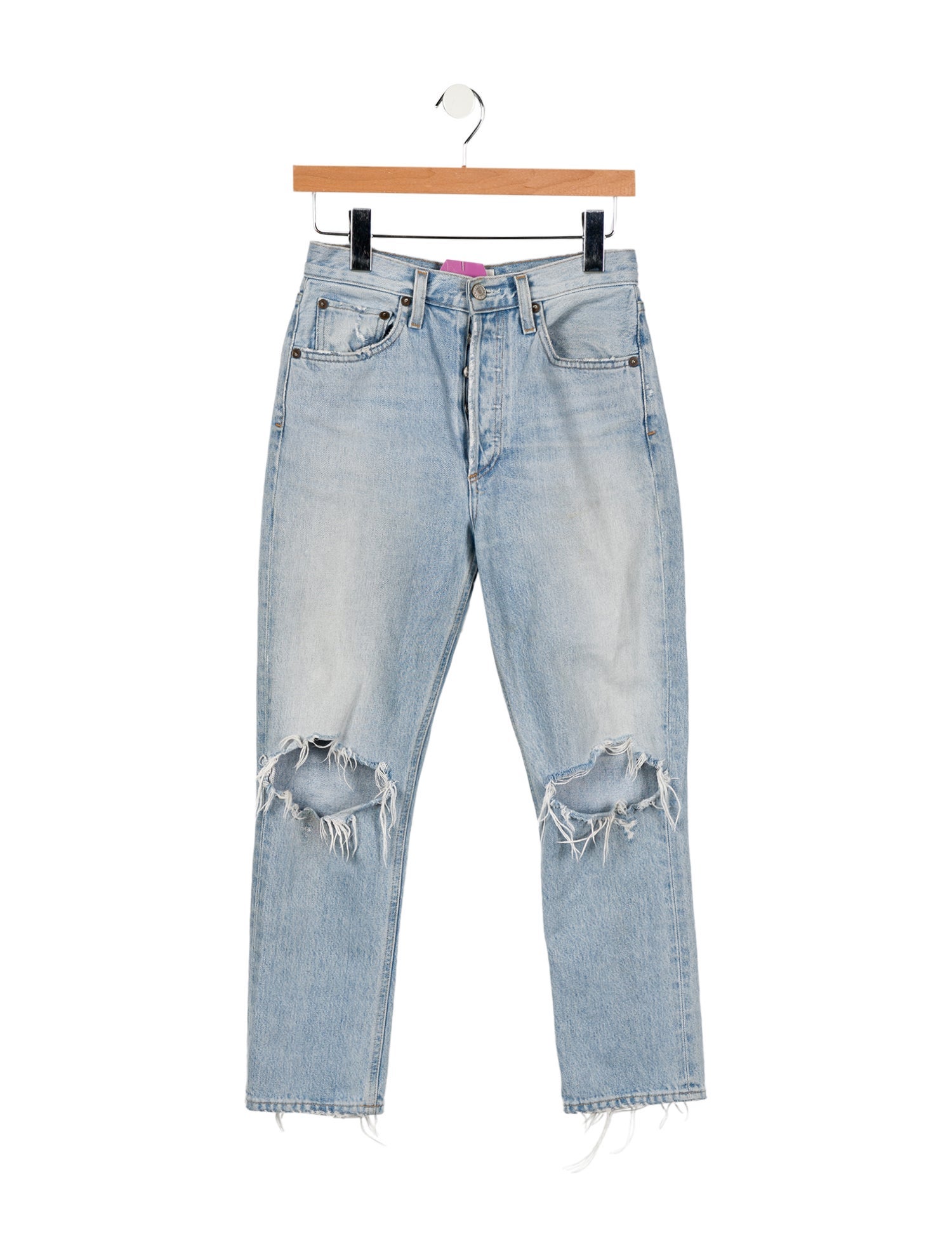 AGOLDE High-Rise Straight Leg Jeans