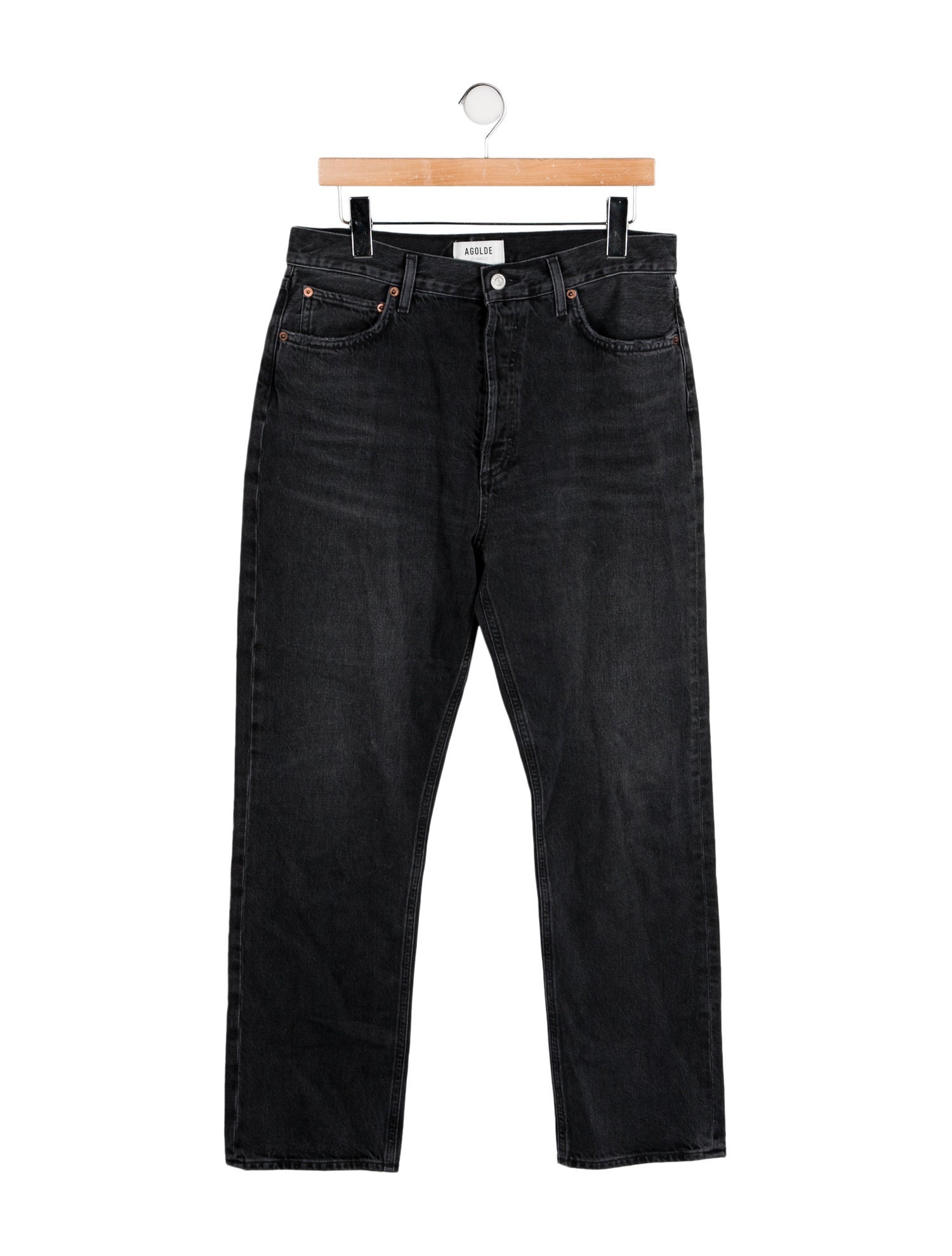 AGOLDE High-Rise Straight Leg Jeans