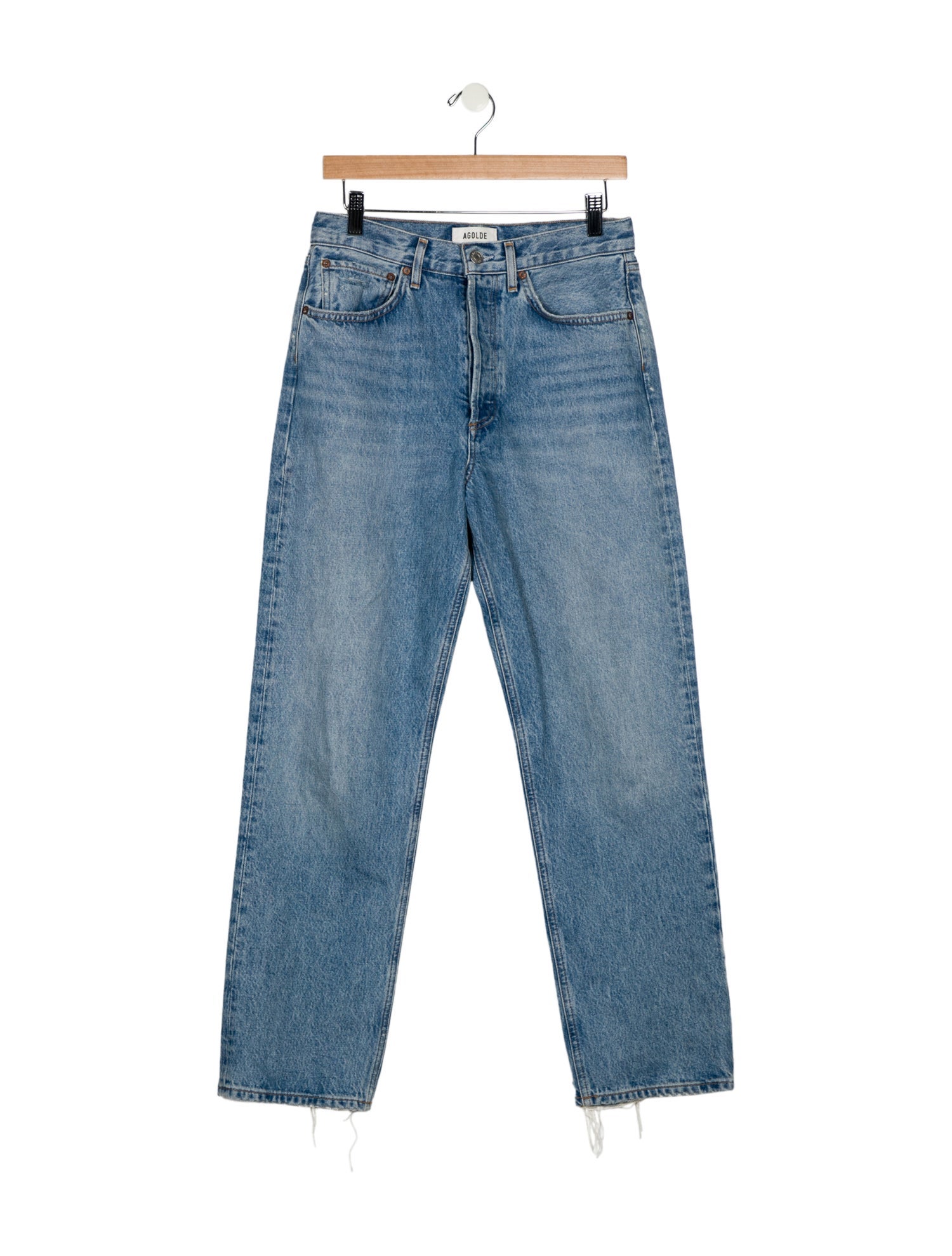 AGOLDE High-Rise Straight Leg Jeans
