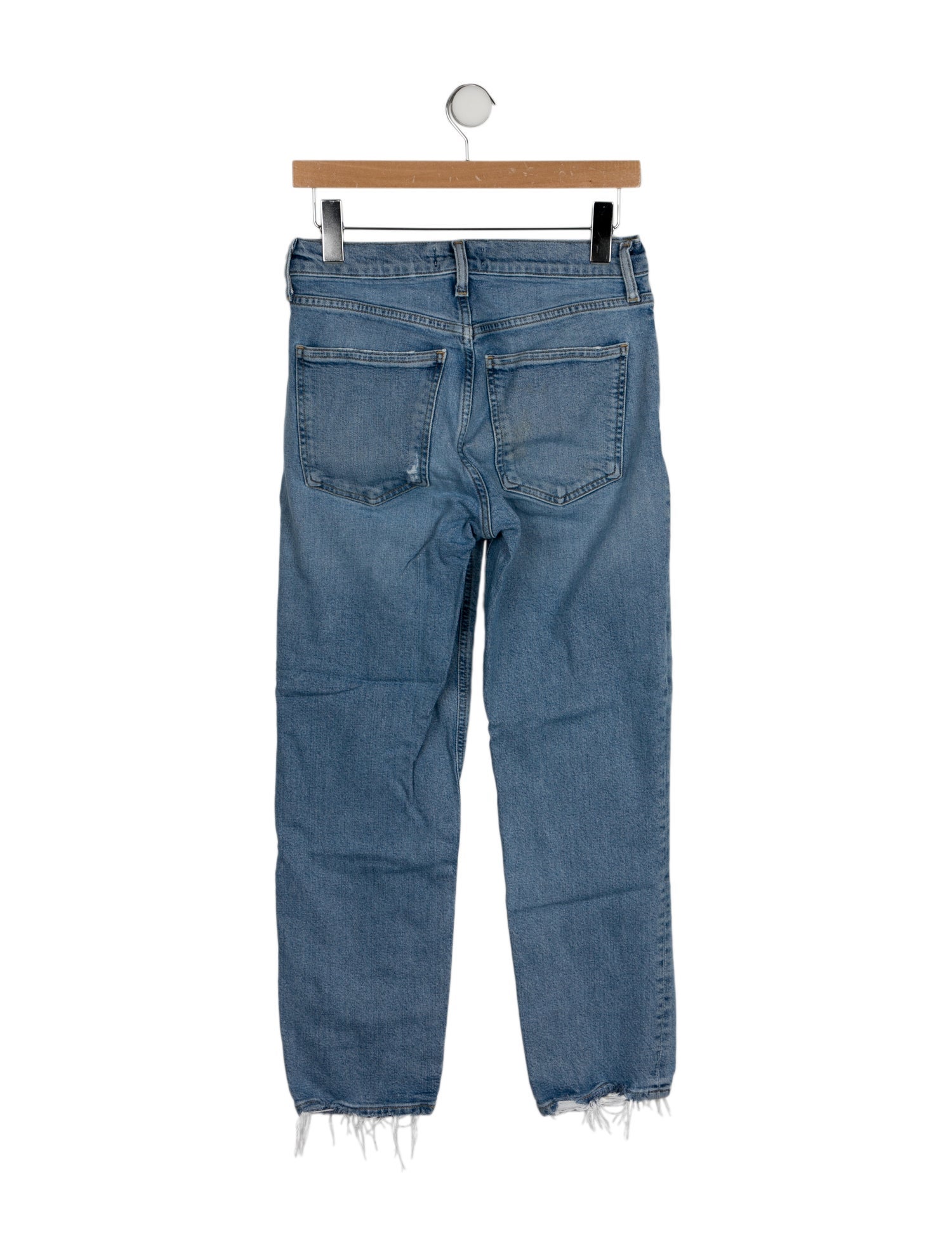 AGOLDE Mid-Rise Straight Leg Jeans