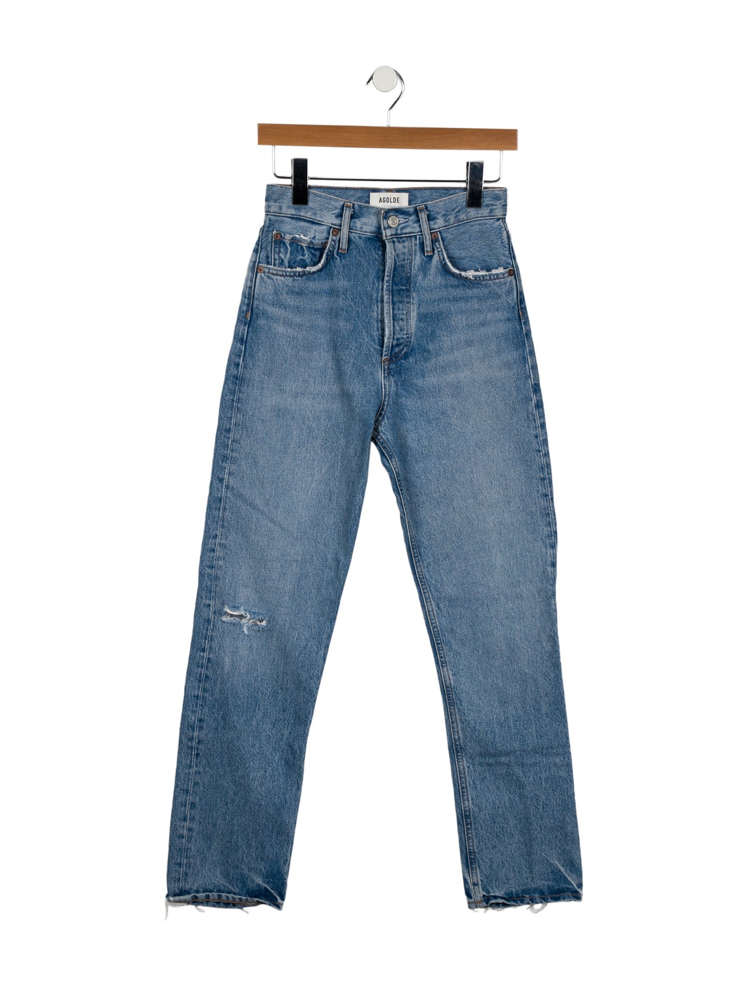 AGOLDE High-Rise Straight Leg Jeans