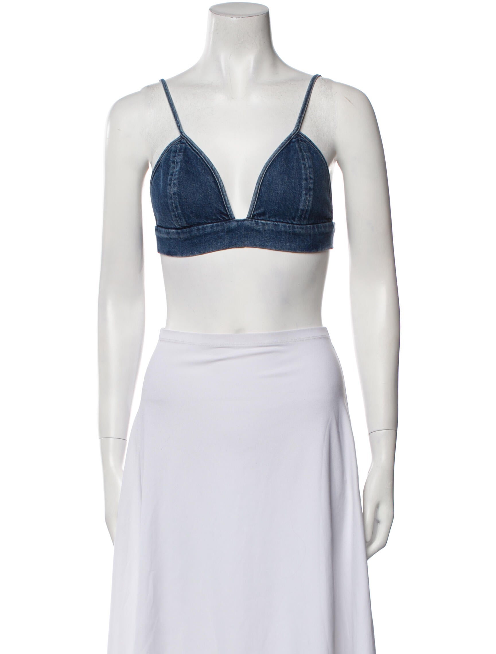 AGOLDE V-Neck Sleeveless Crop Top