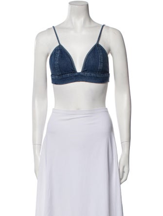 AGOLDE V-Neck Sleeveless Crop Top