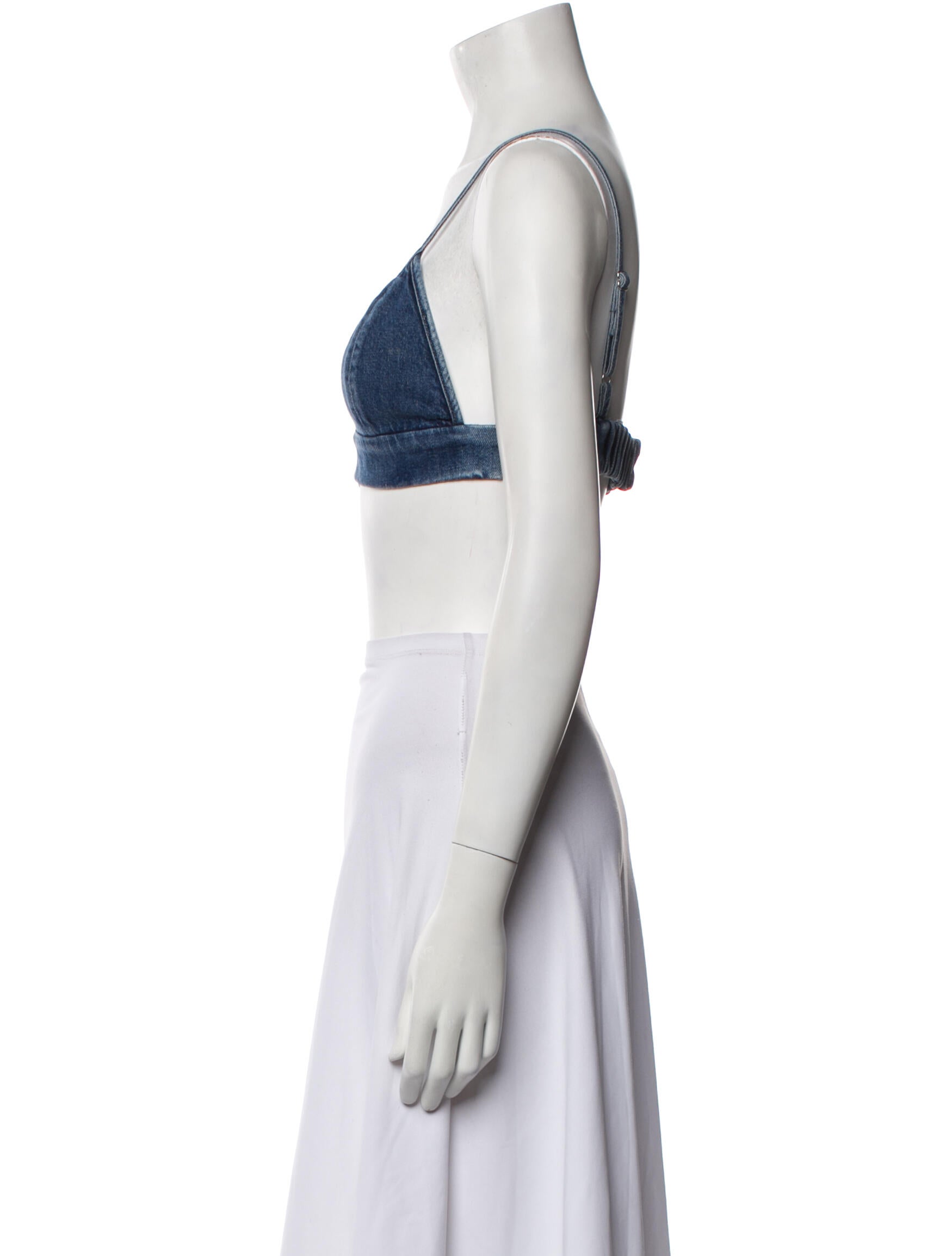 AGOLDE V-Neck Sleeveless Crop Top