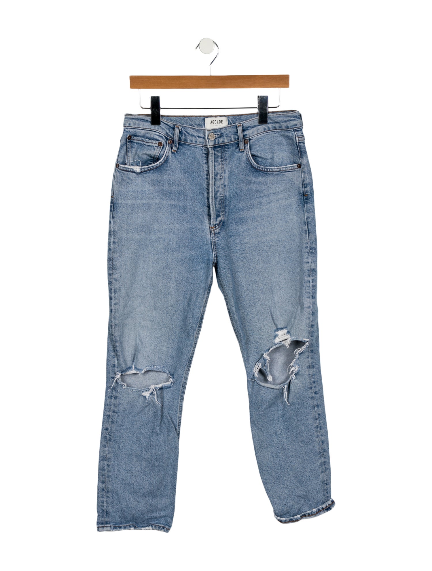 AGOLDE High-Rise Straight Leg Jeans