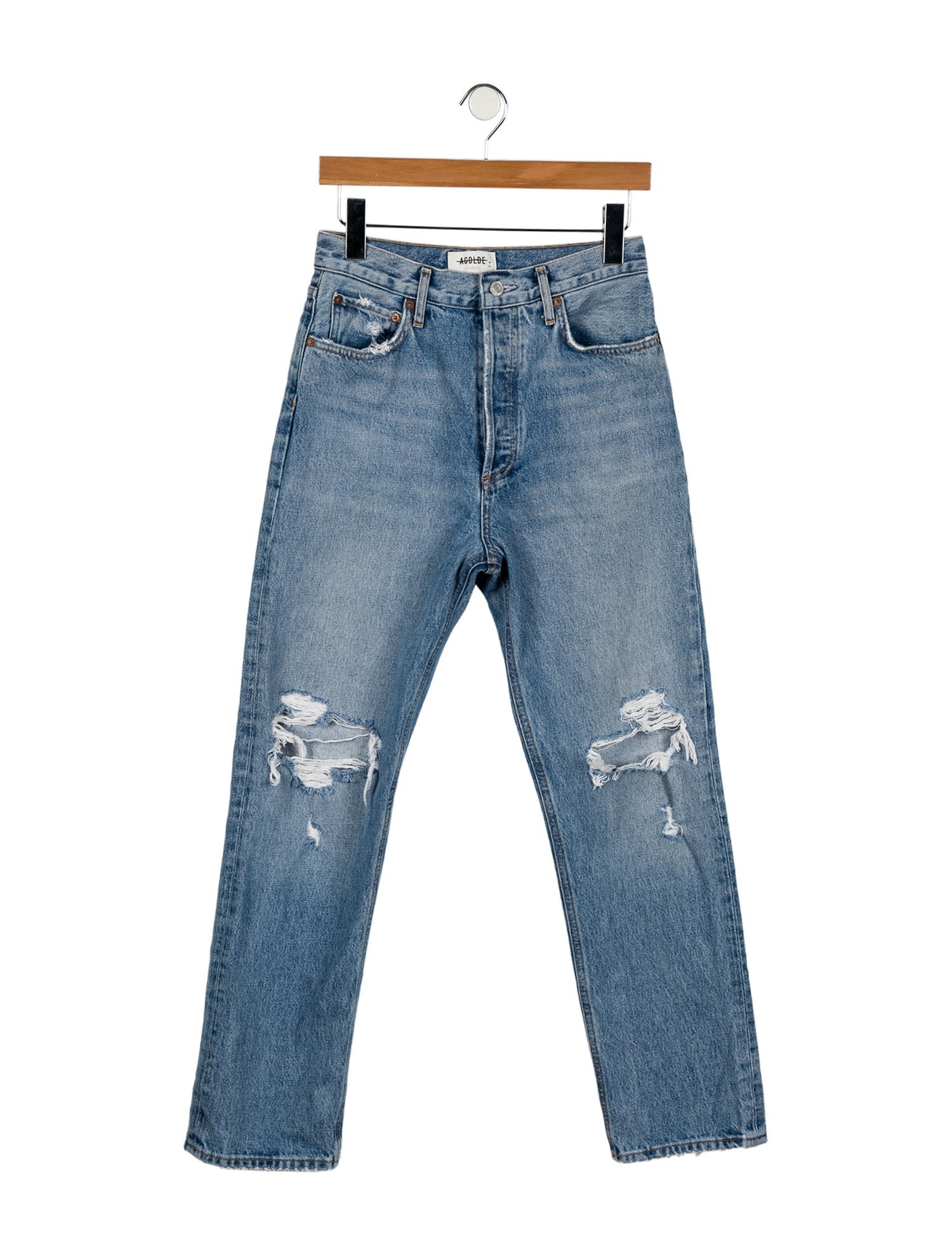 AGOLDE High-Rise Straight Leg Jeans